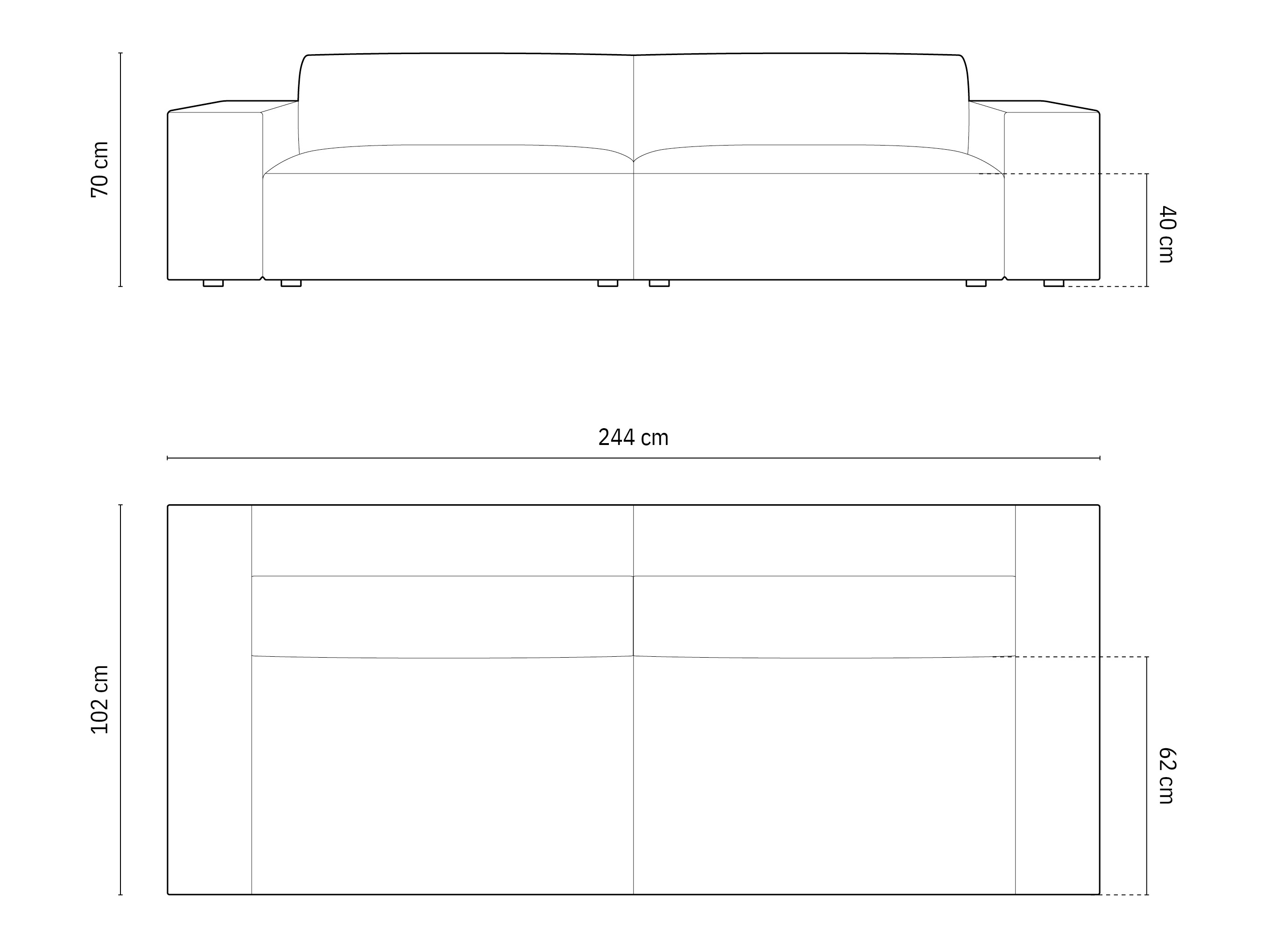 Sofa Lomcalu 105 (Megan 357)