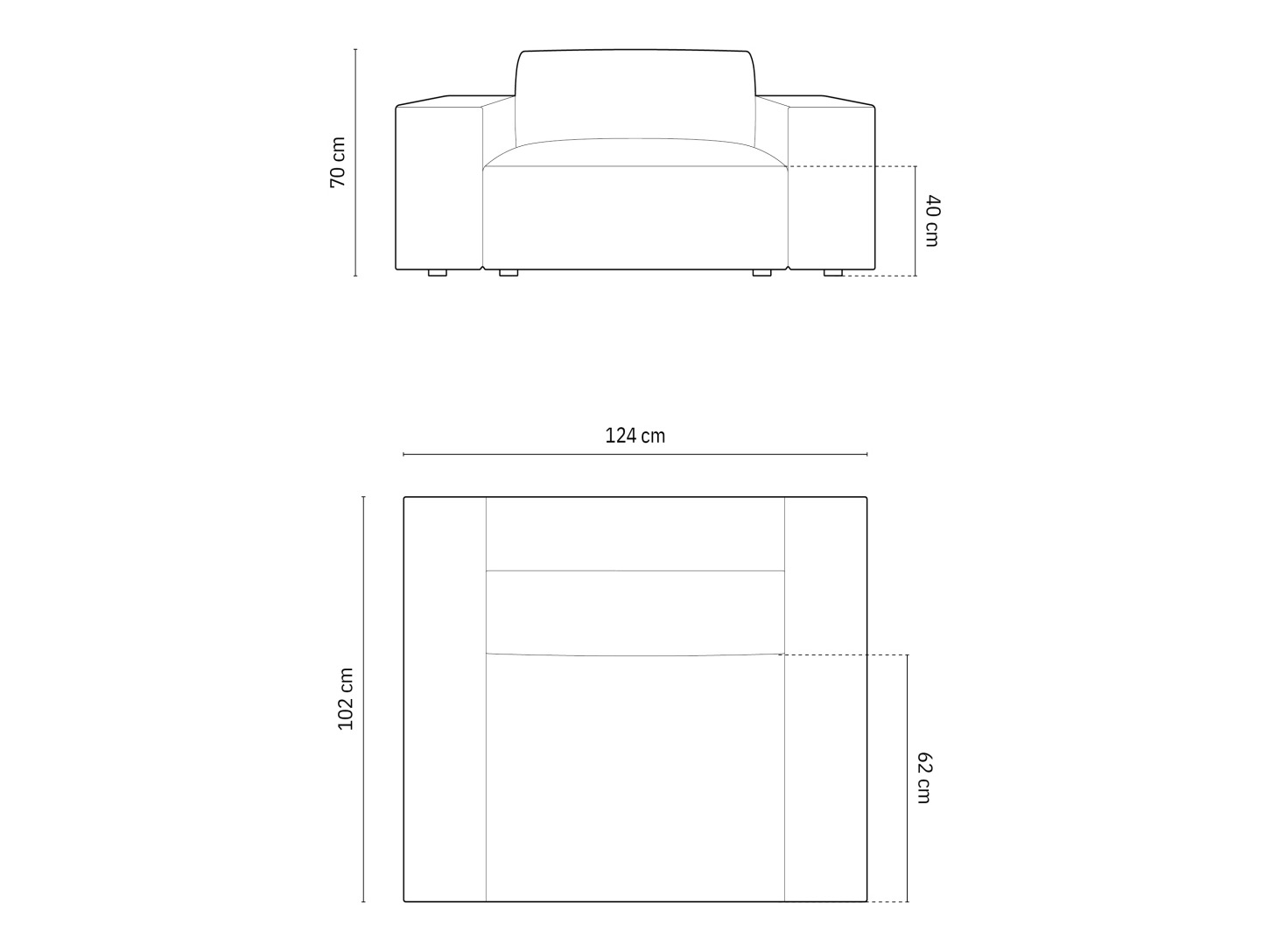 Fotelja Lomcalu 106 (Bluvel 14)