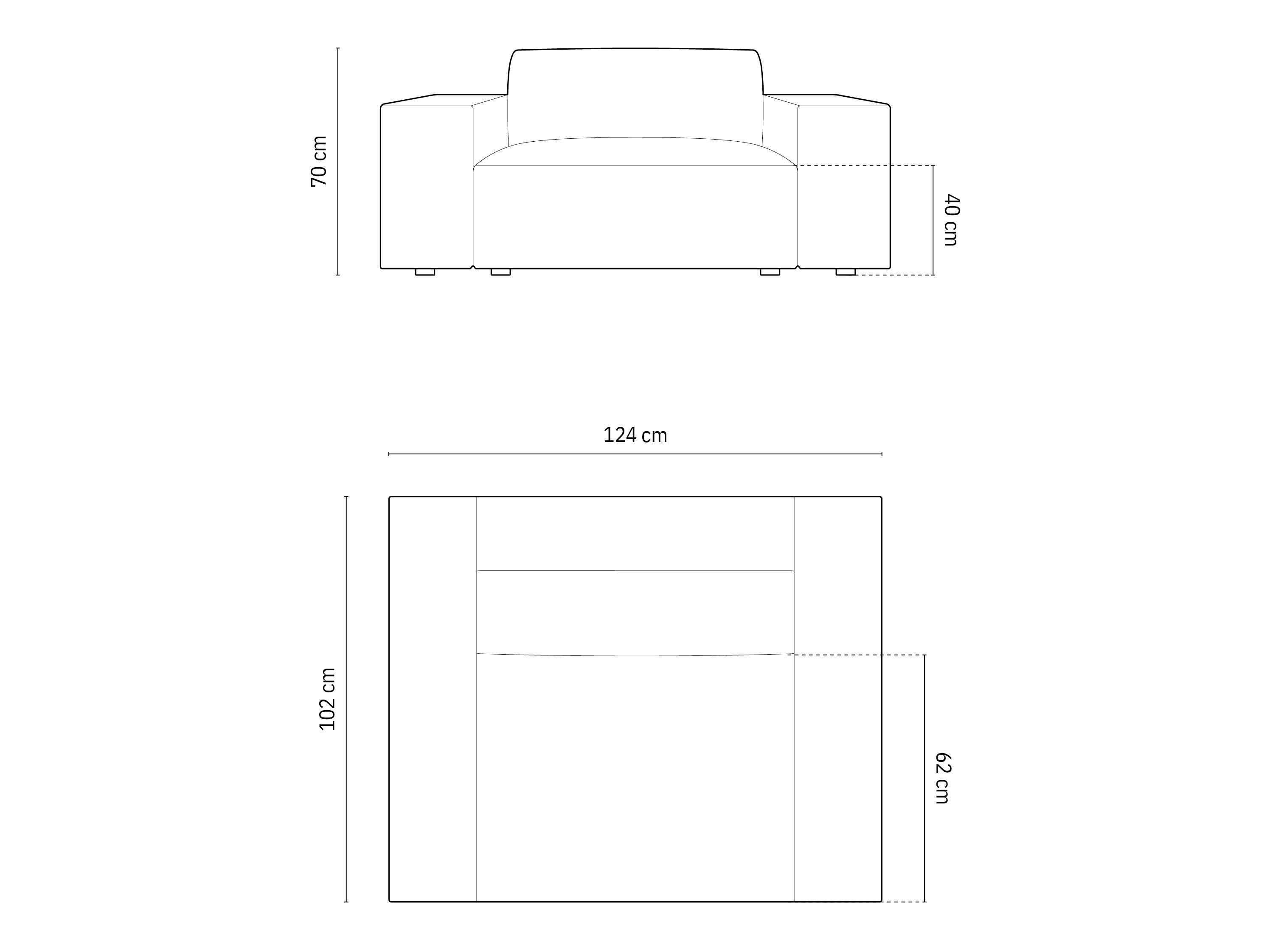 Fotelja Lomcalu 106 (Bluvel 77)