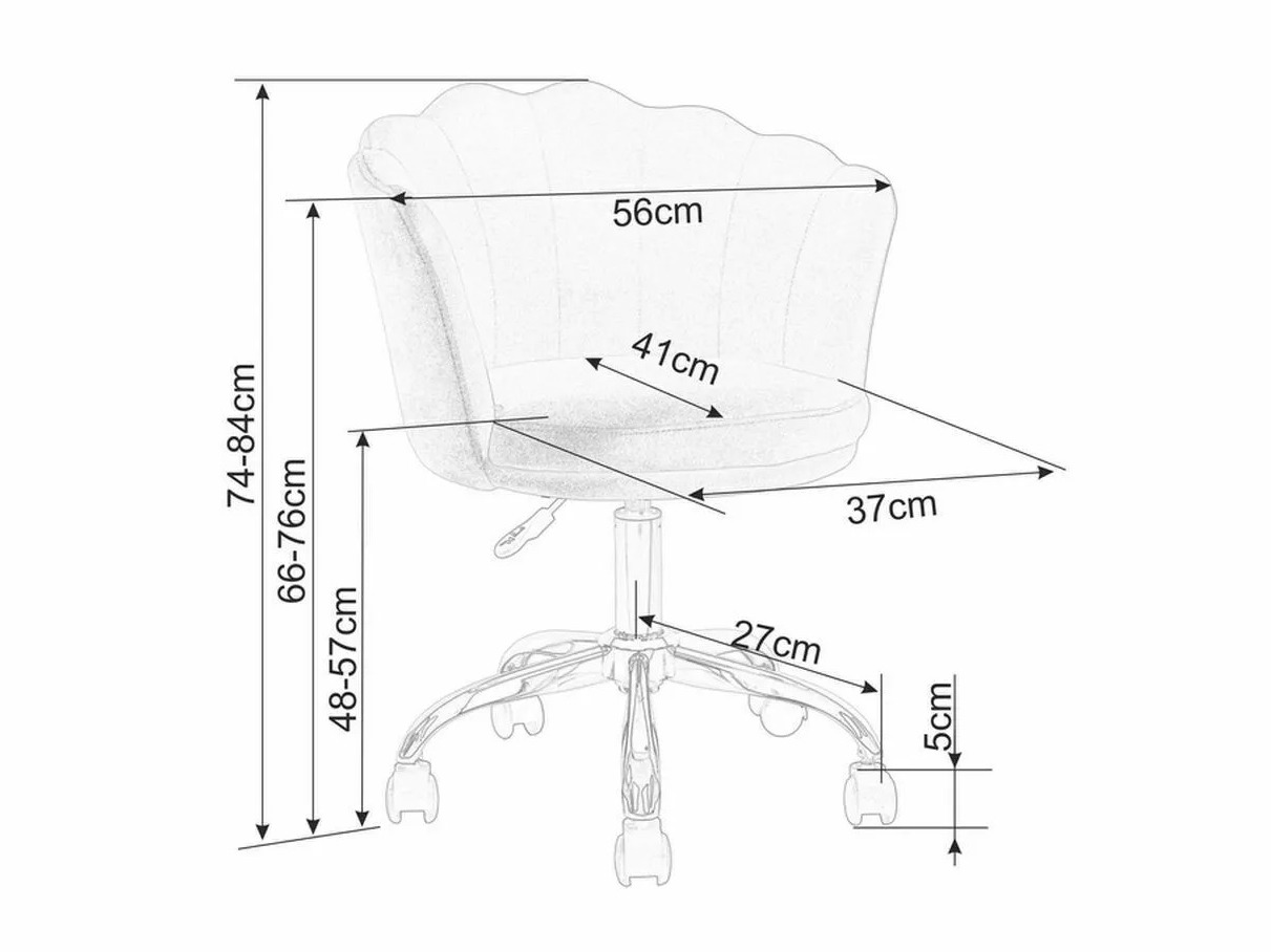 Uredska stolica Detroit 819 (Ružičasta)