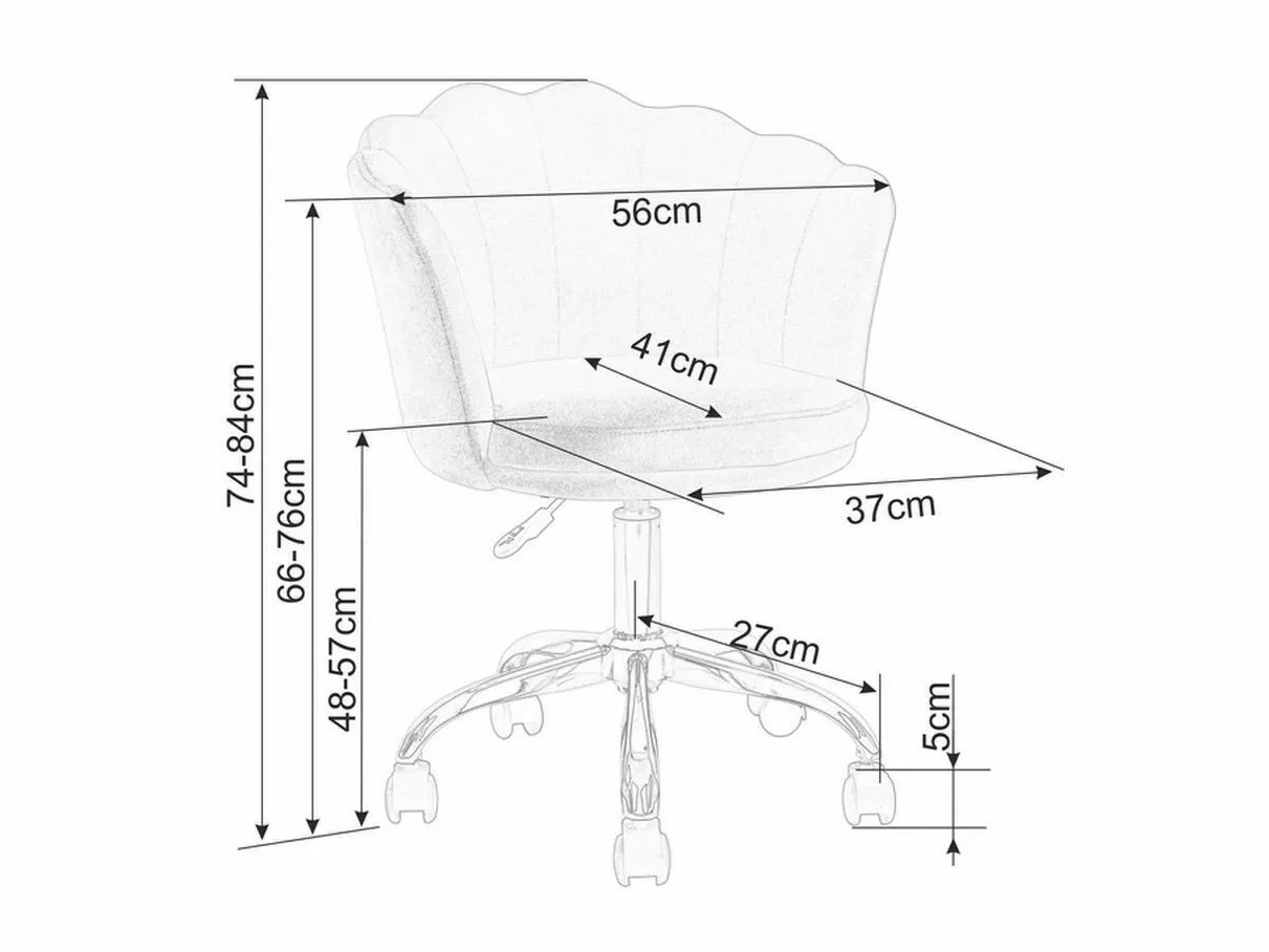 Uredska stolica Detroit 819 (Siva)
