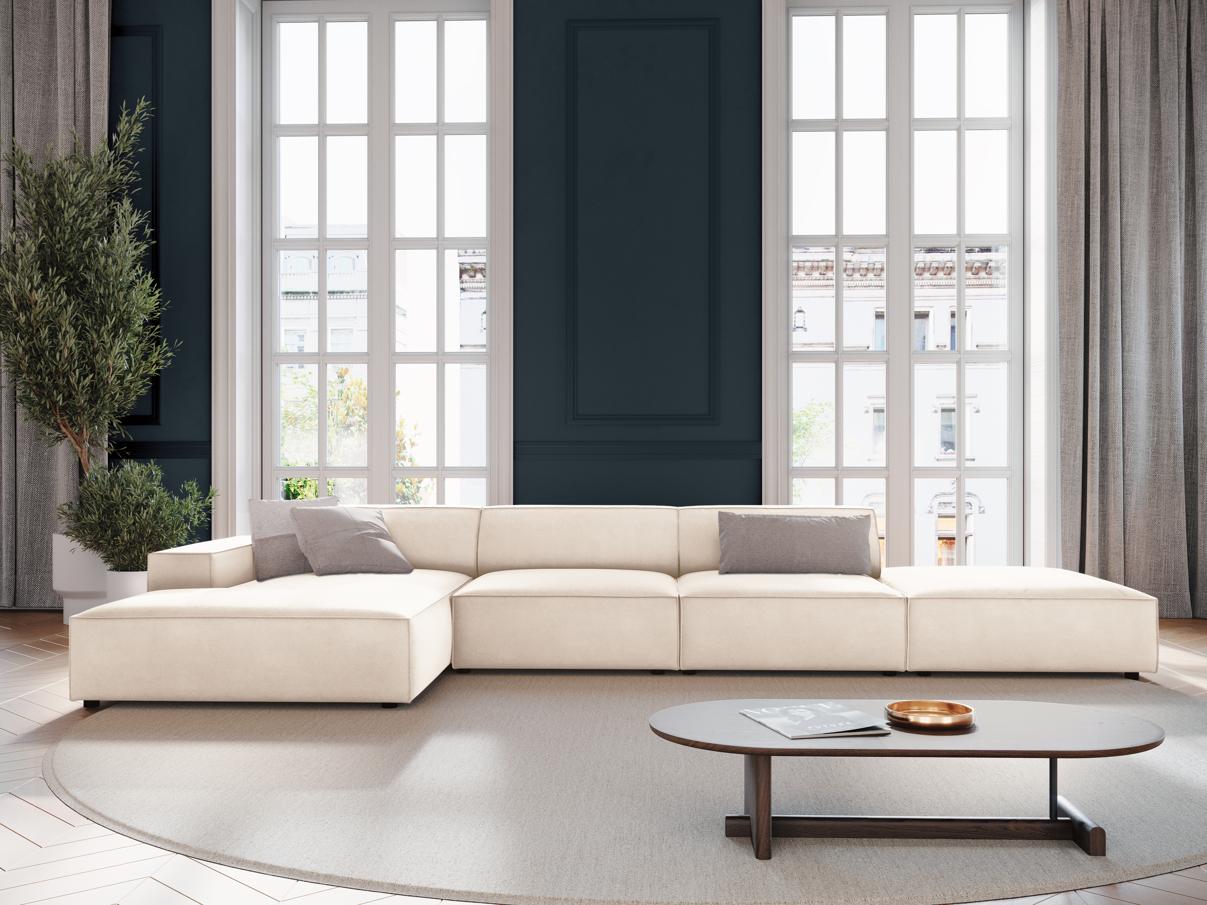 Modularna kutna garnitura Lomcalu 109 (Bluvel 22)
