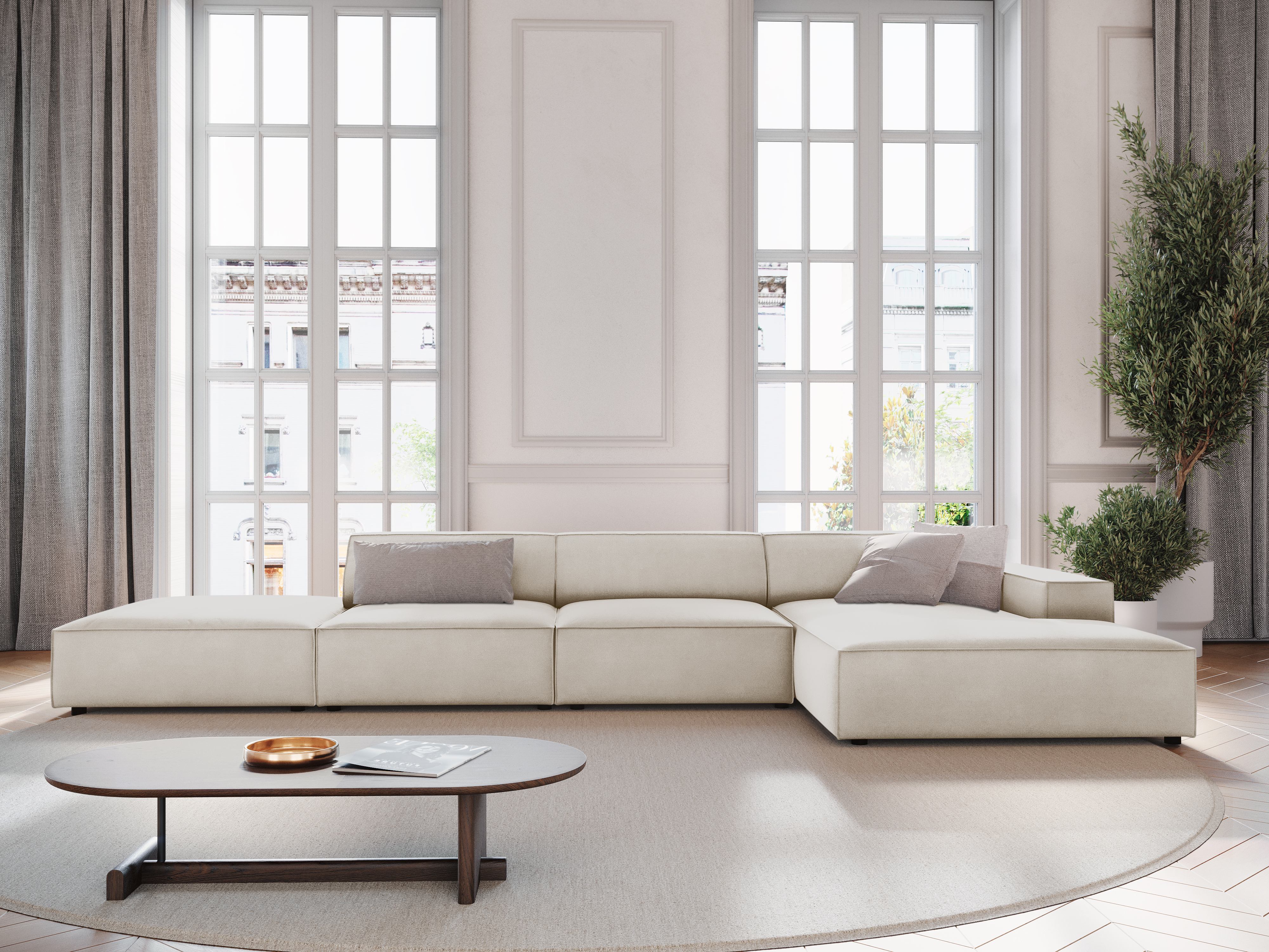 Modularna kutna garnitura Lomcalu 109 (Bluvel 30)