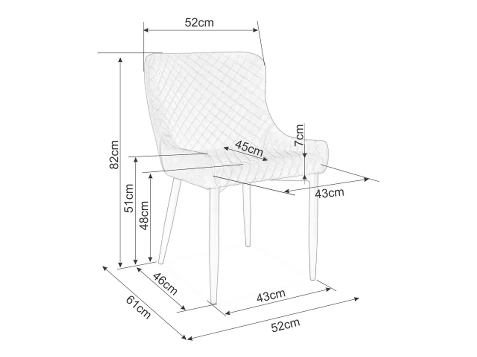 Stolica Detroit 768 (Bež)