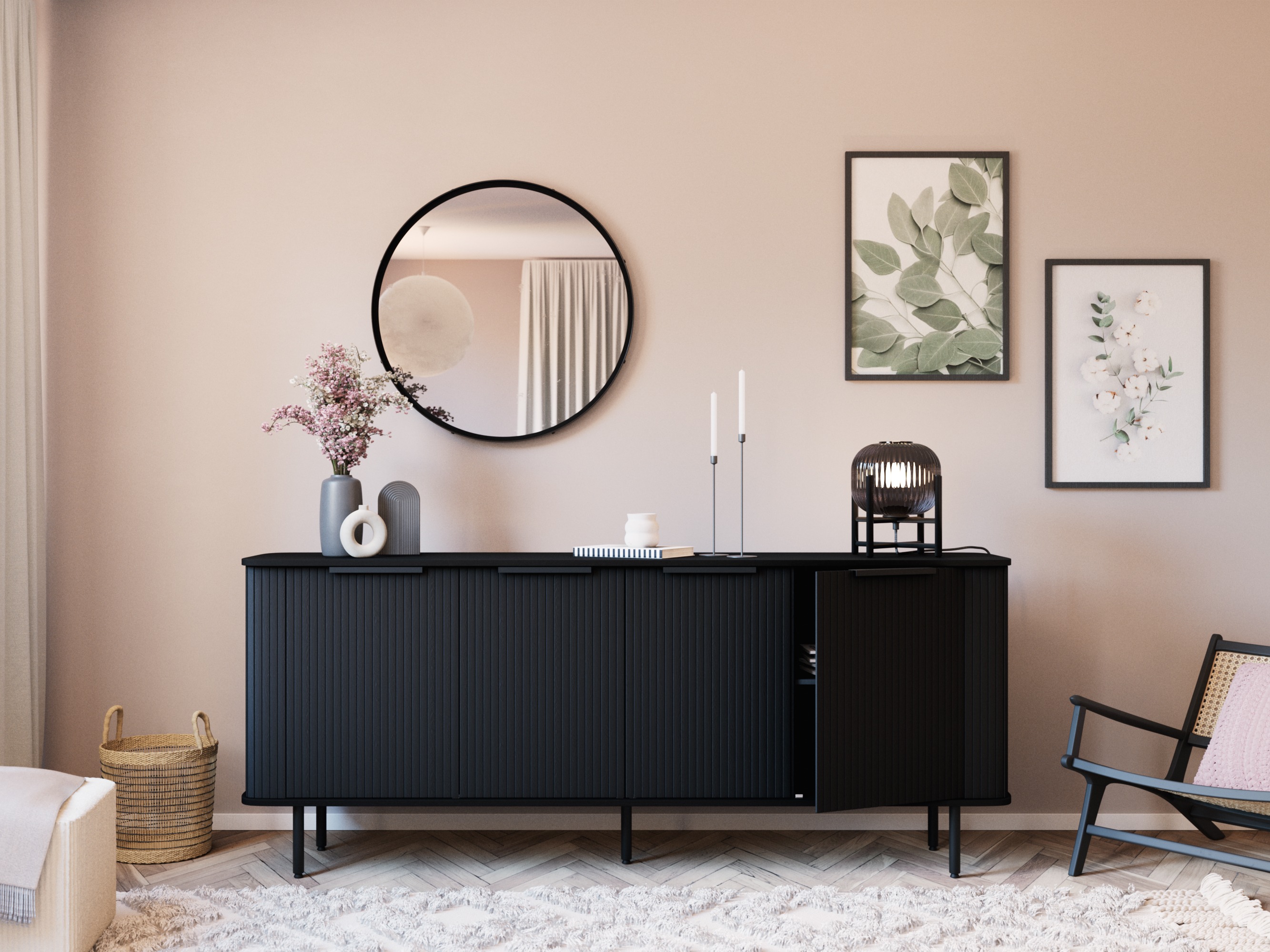 Ormarić Evarleva 116 (Crna)