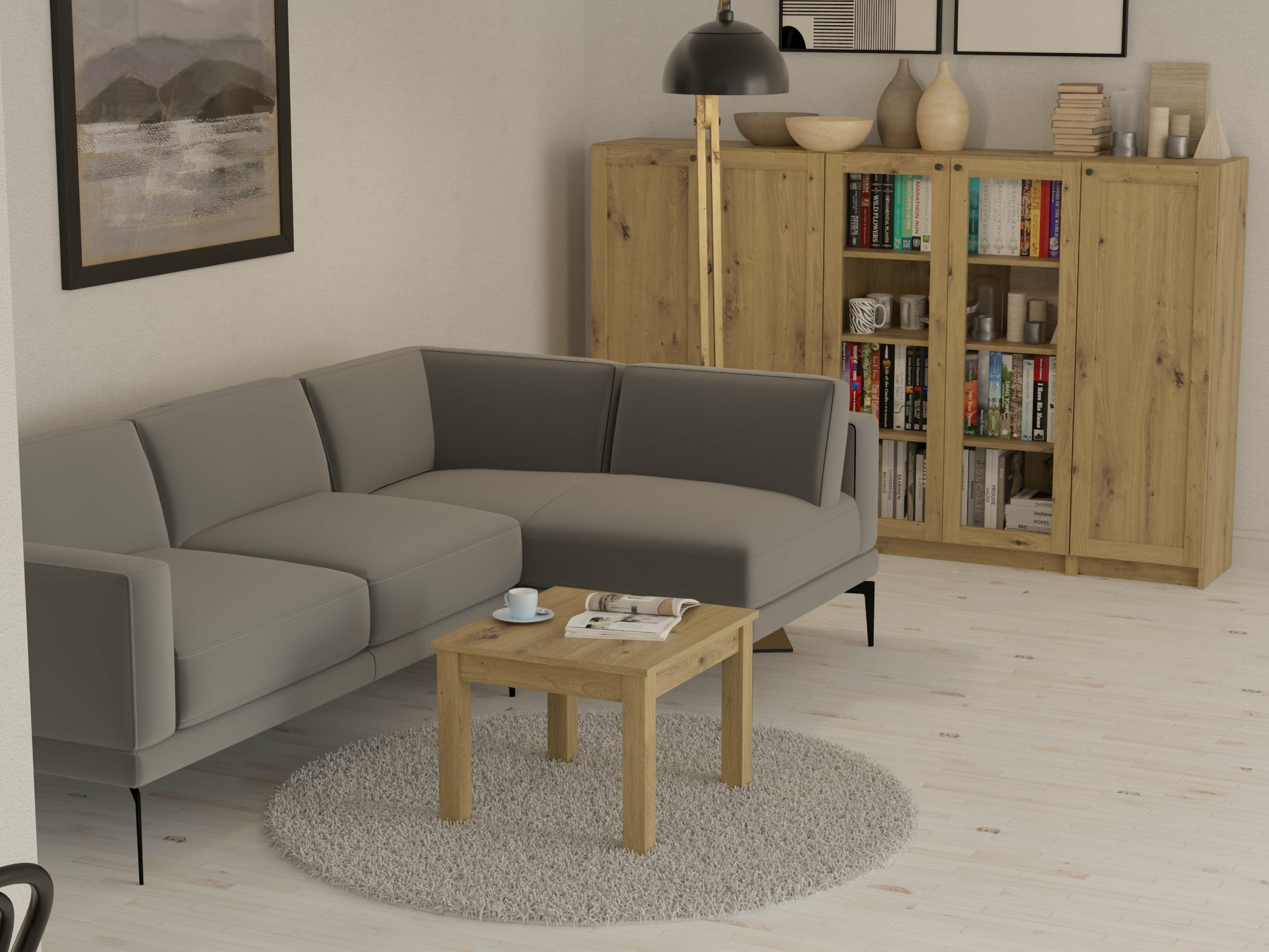 Stolić za kavu Bristol 225 (Hrast Artisan)