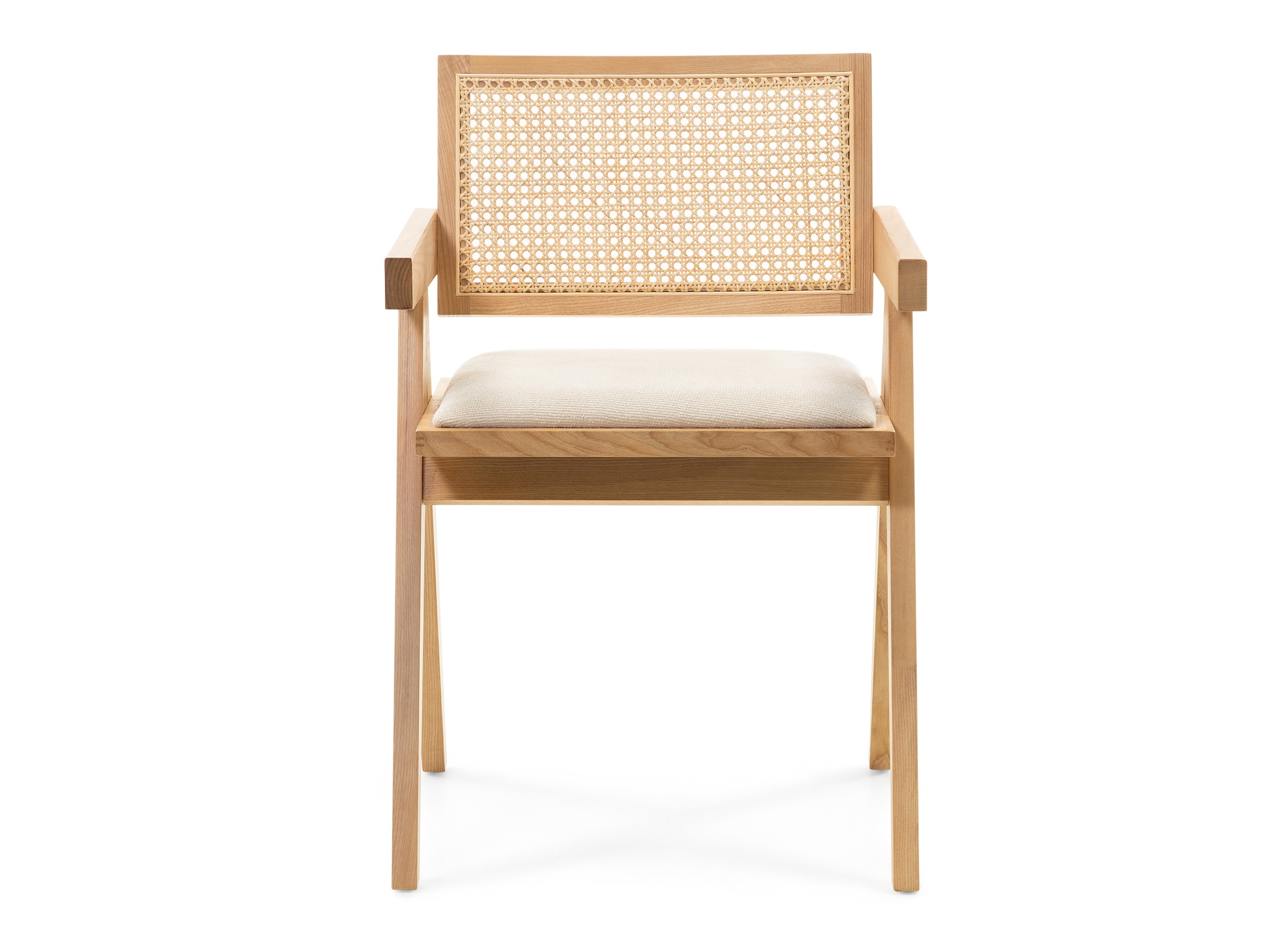 Stolica Burleson 348 (Svijetlo drvo + Svijetlo bež)