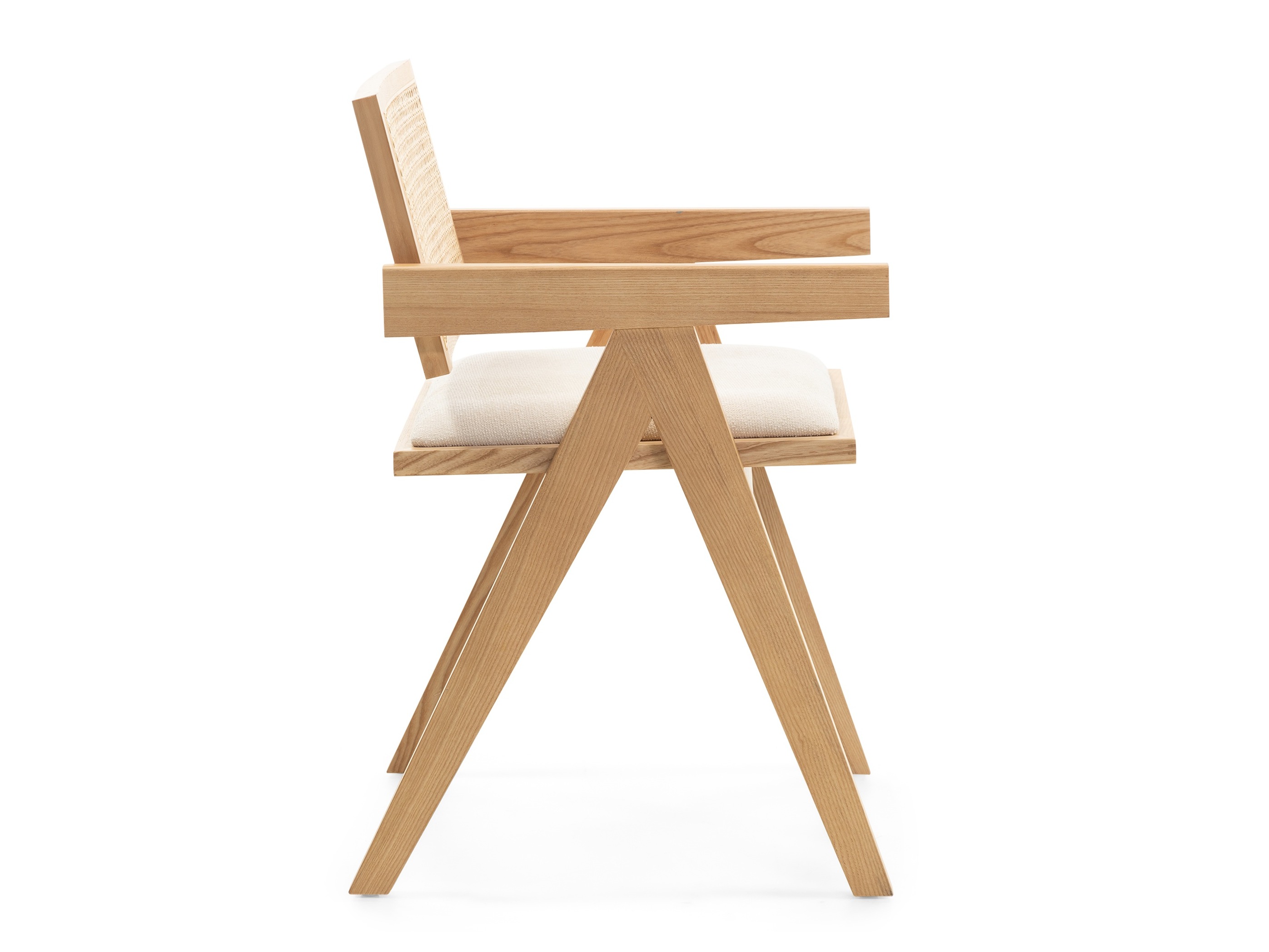 Stolica Burleson 348 (Svijetlo drvo + Svijetlo bež)