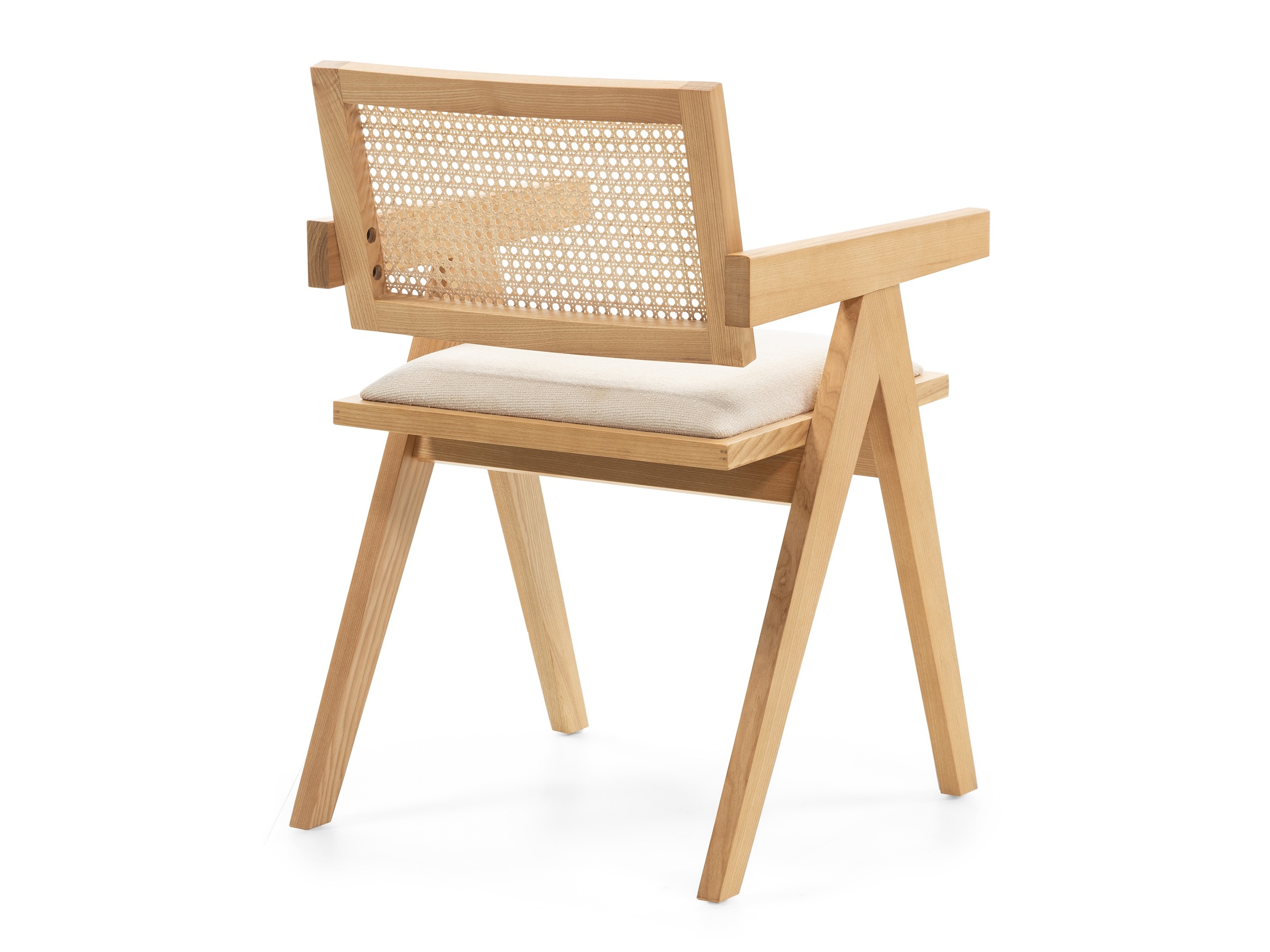 Stolica Burleson 348 (Svijetlo drvo + Svijetlo bež)