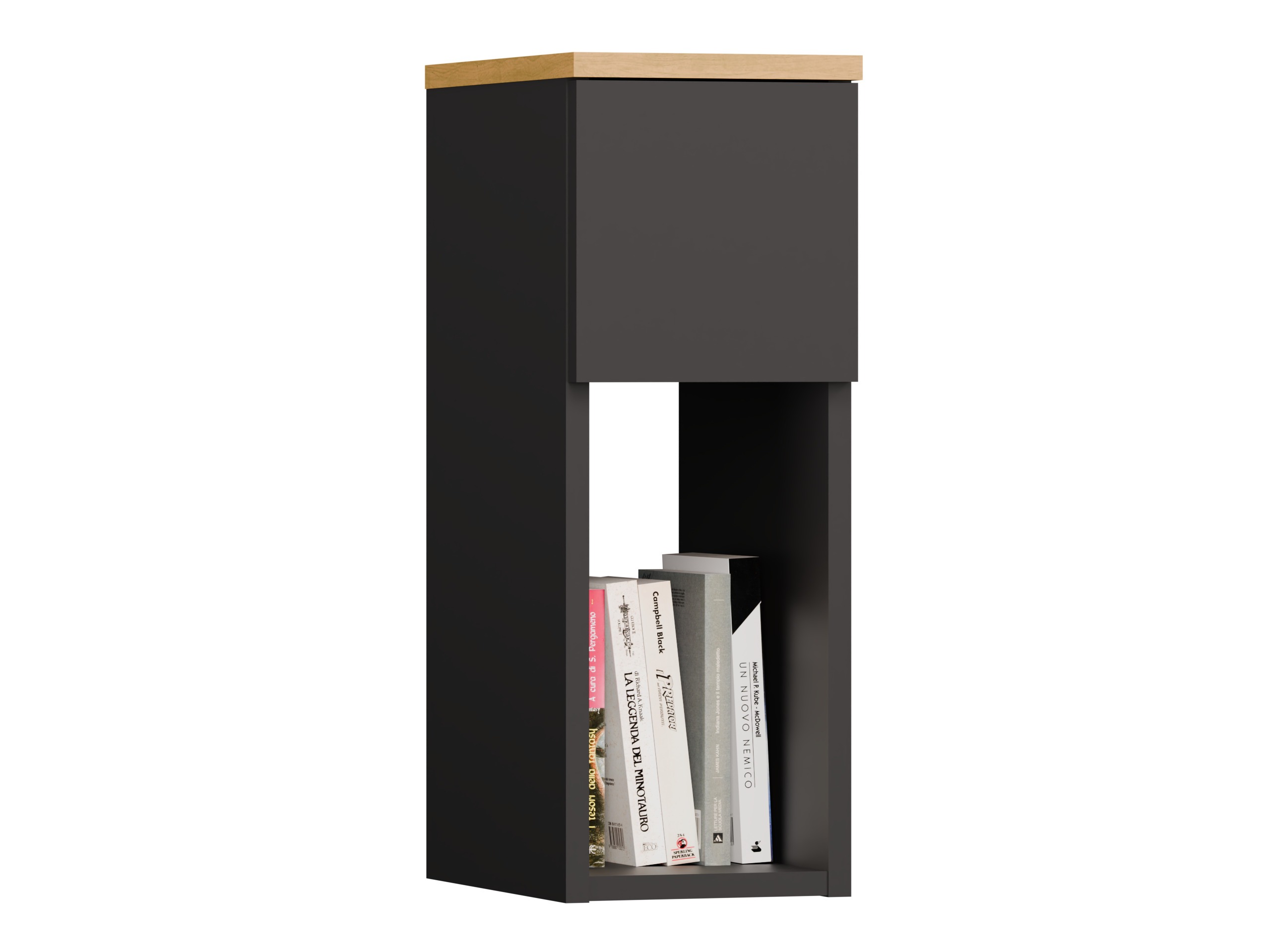 Noćni ormarić Mandeville 304 (Antracit + Hrast Artisan)