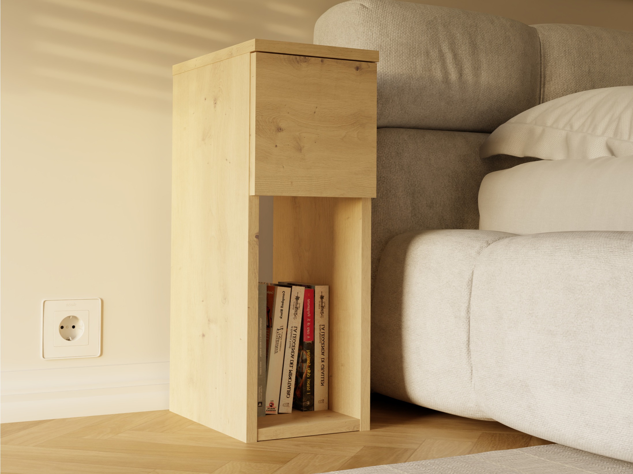 Noćni ormarić Mandeville 304 (Hrast Artisan)