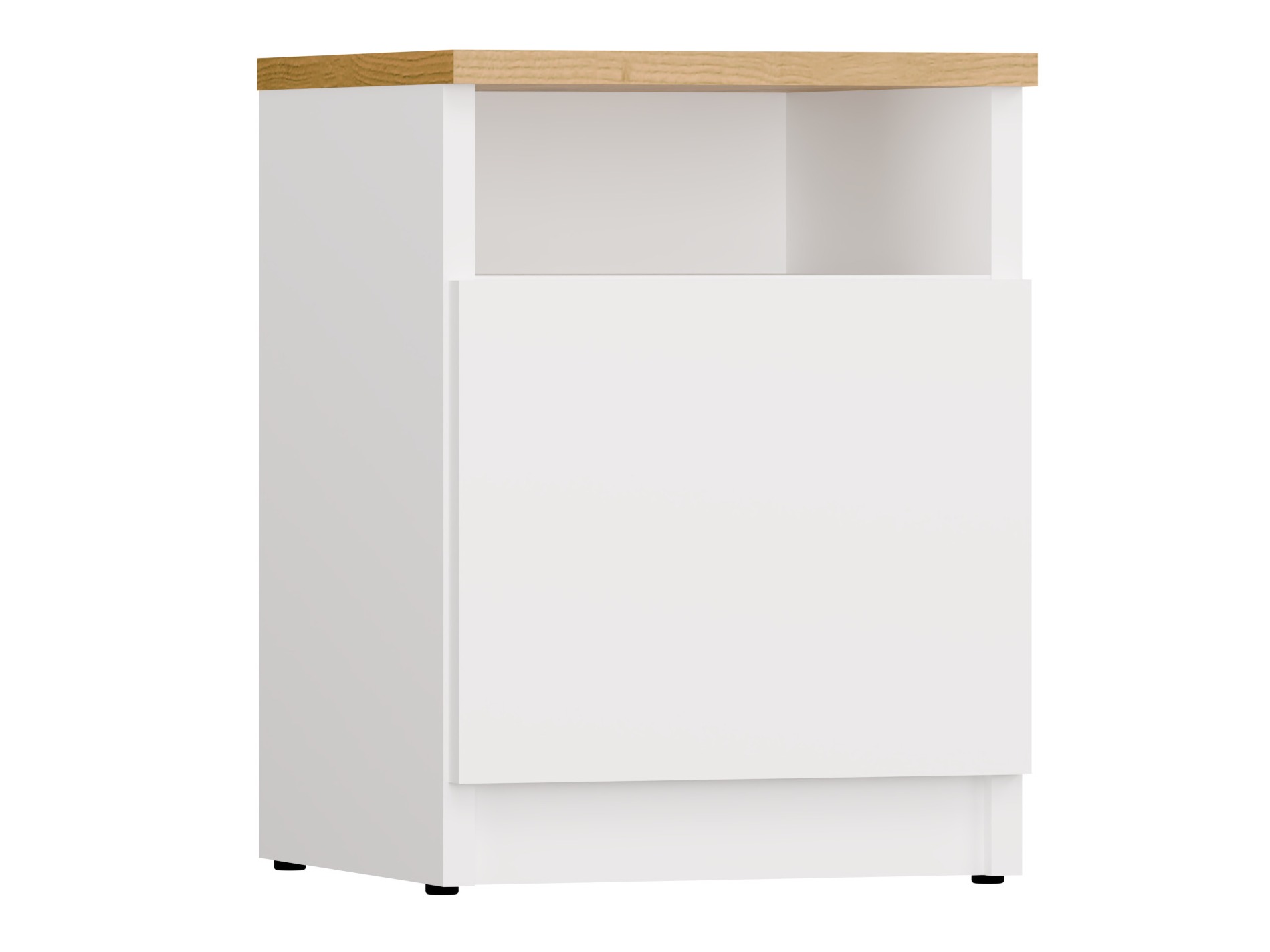 Noćni ormarić Mandeville 305 (Bijela + Artisan hrast)