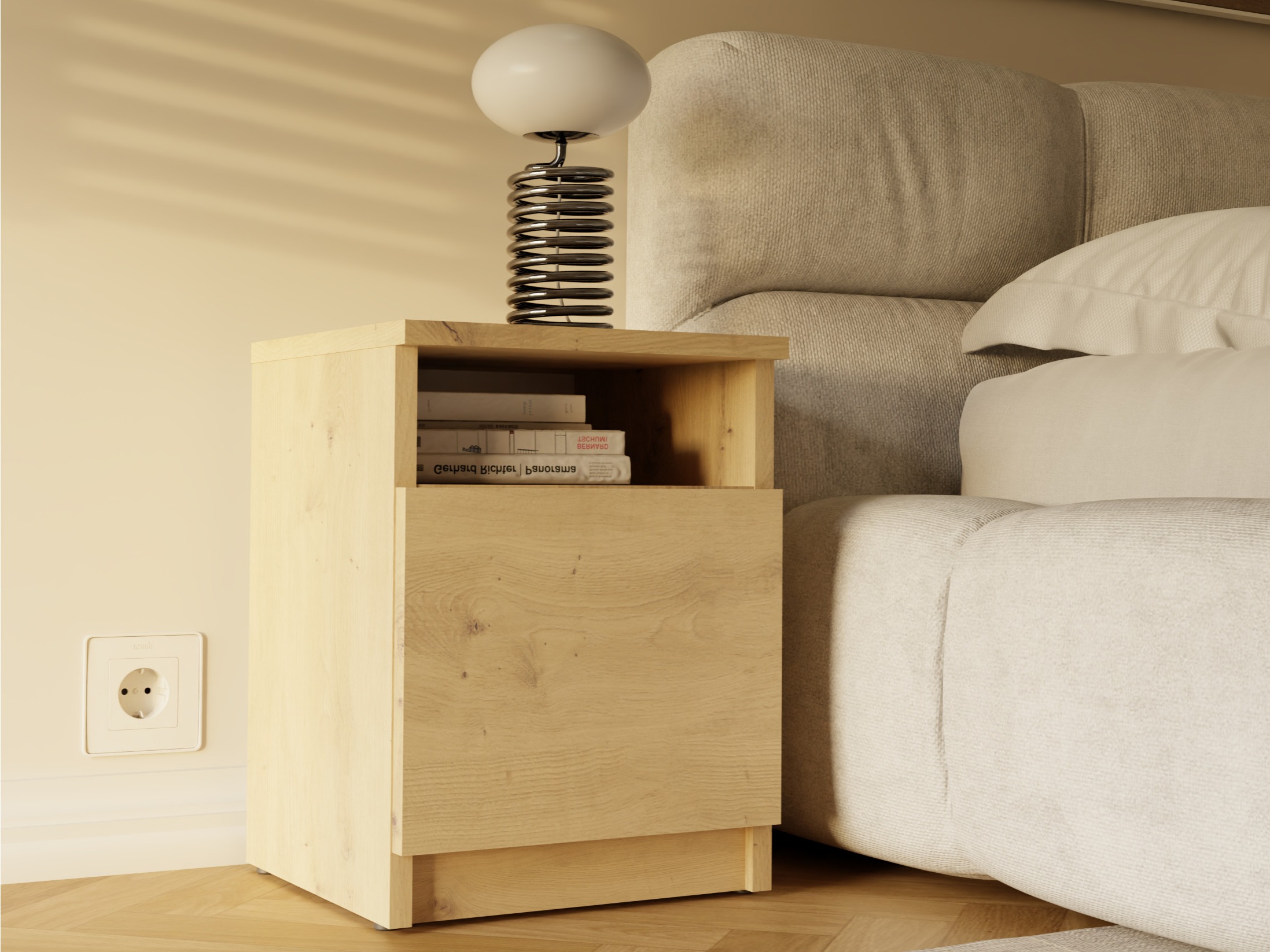 Noćni ormarić Mandeville 305 (Hrast Artisan)