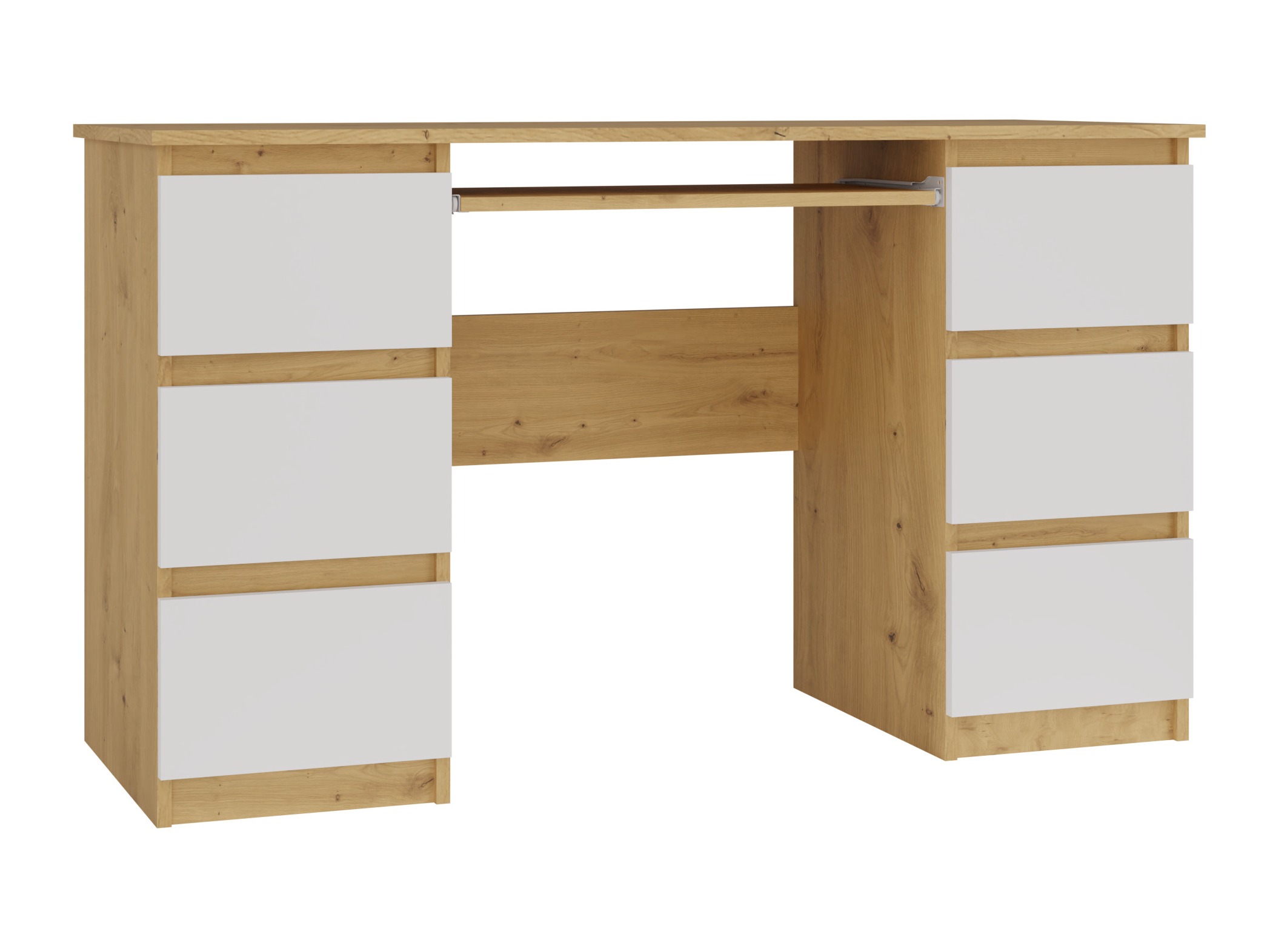 Uredski stol Mandeville 178 (Hrast Artisan + Bijela)