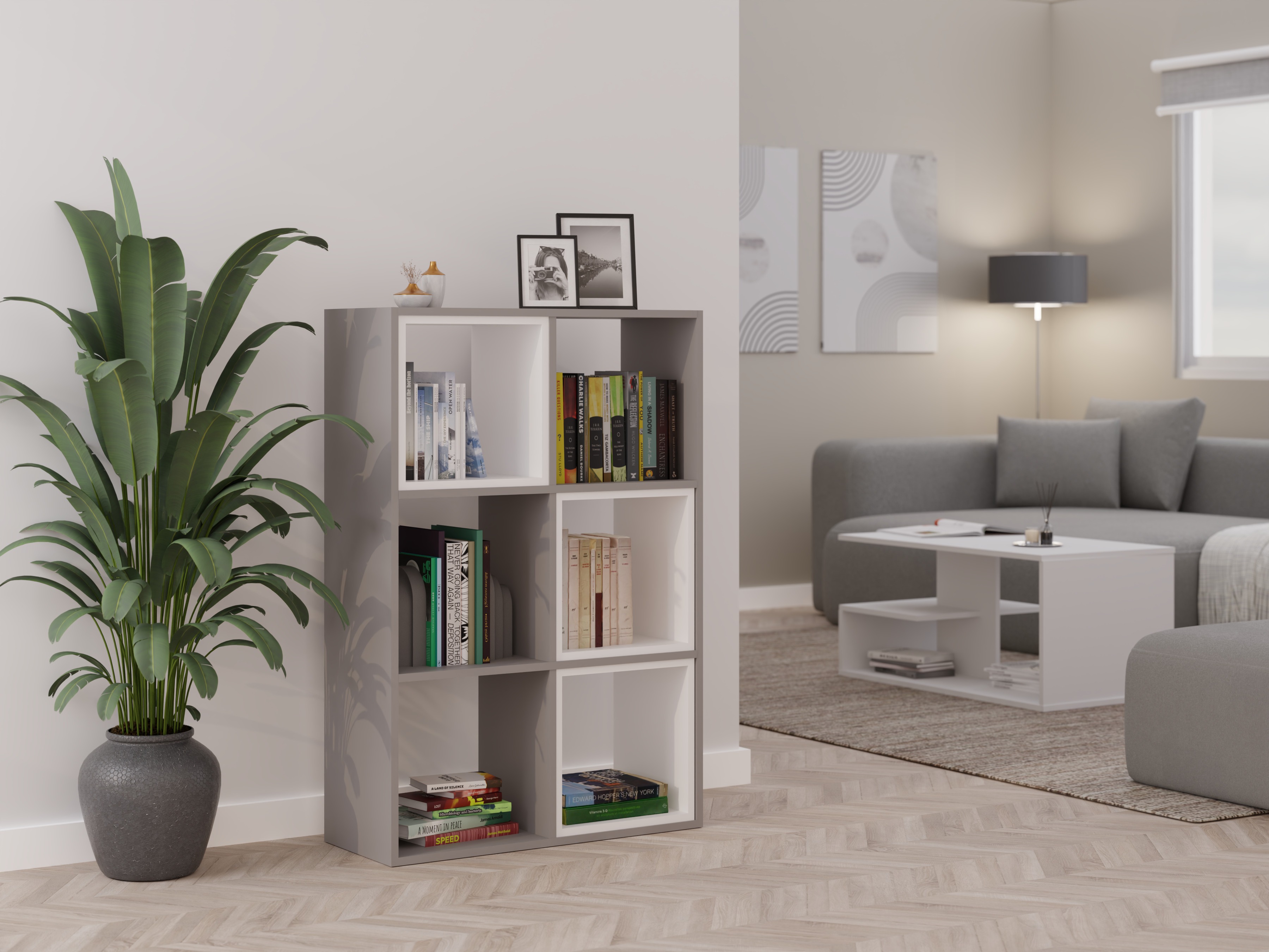 Polica Mandeville 287 (Siva)