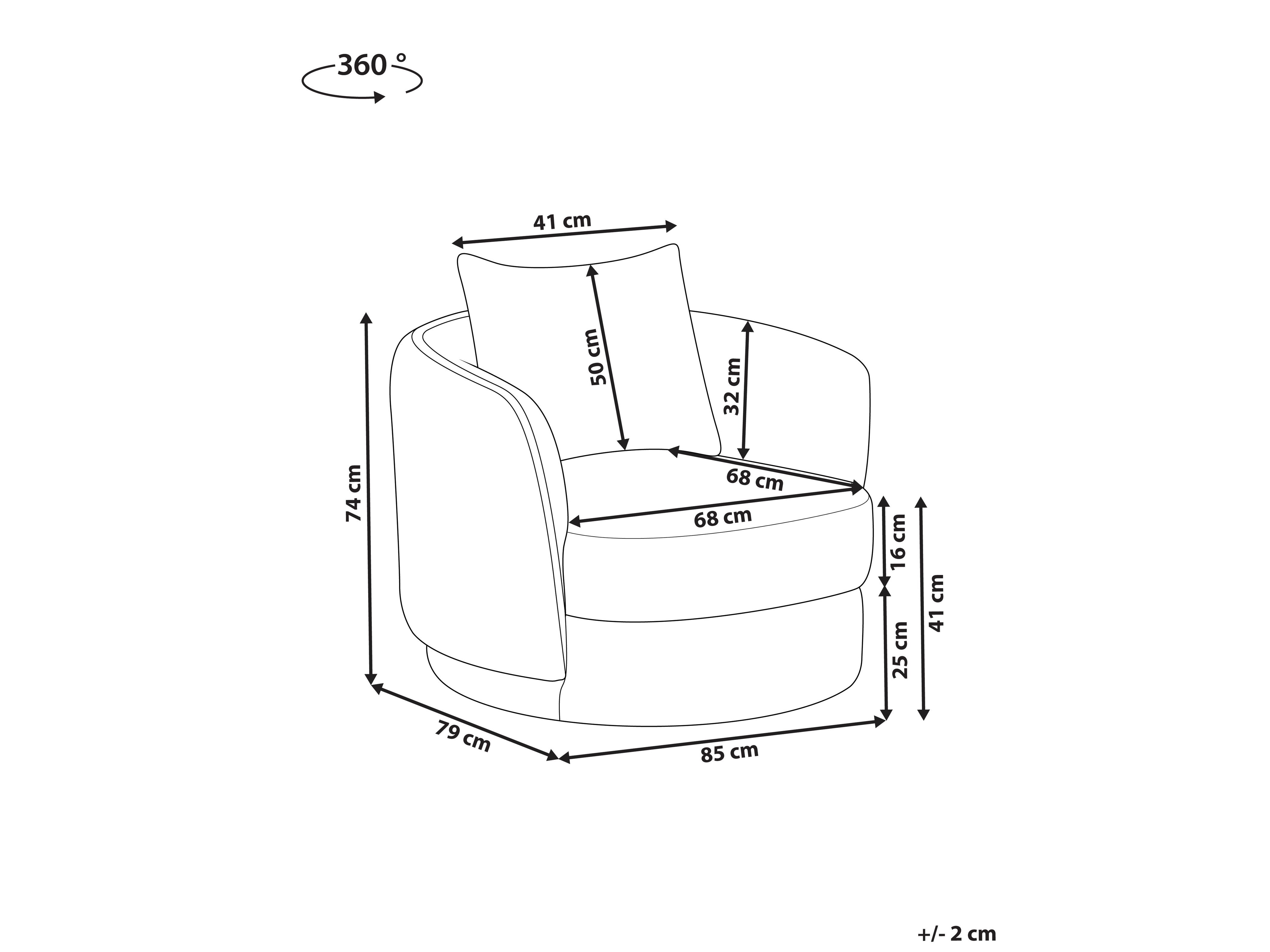 Fotelja Berwyn 2753 (Bijela)