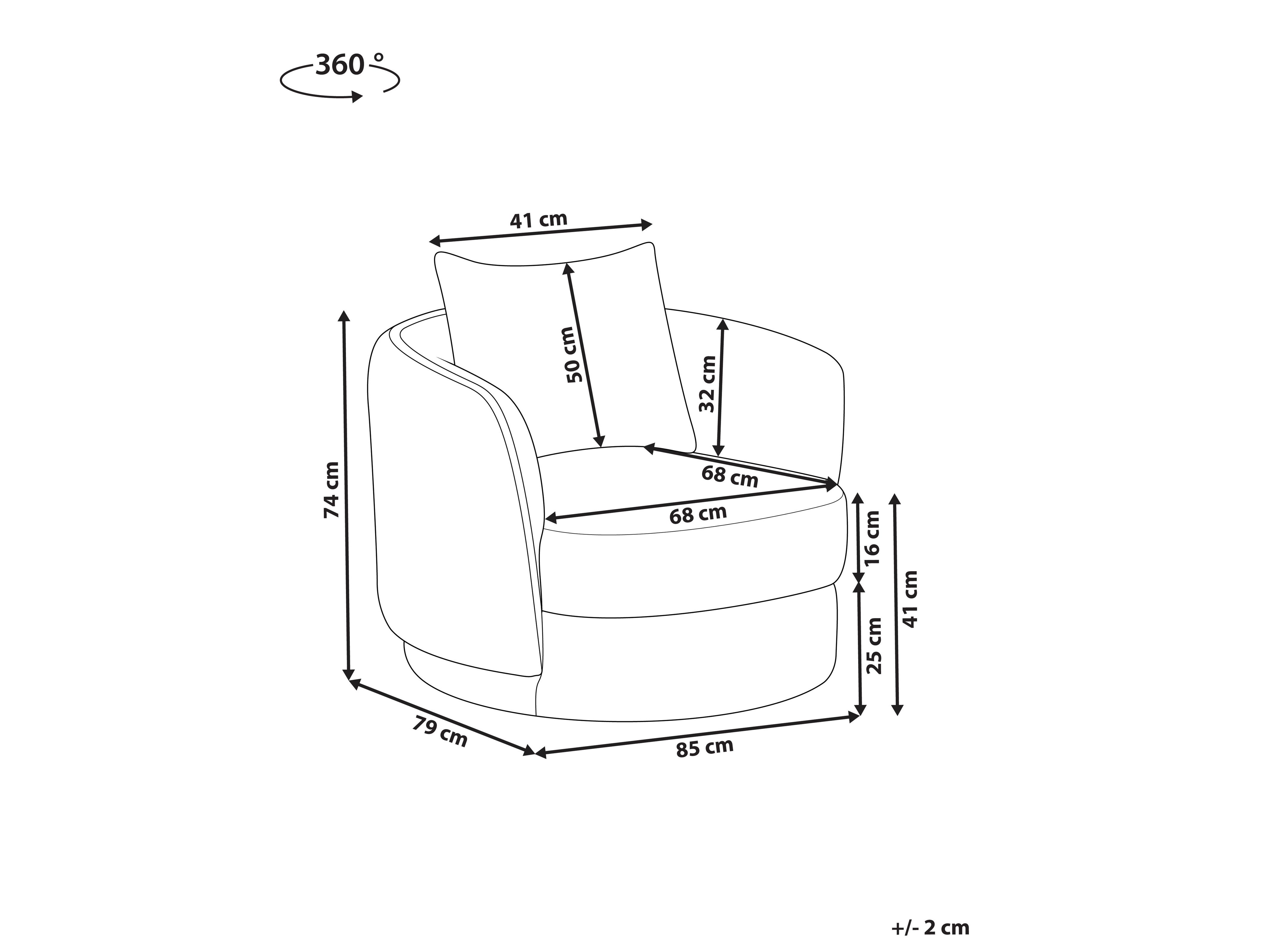 Fotelja Berwyn 2753 (Svijetlo bež)