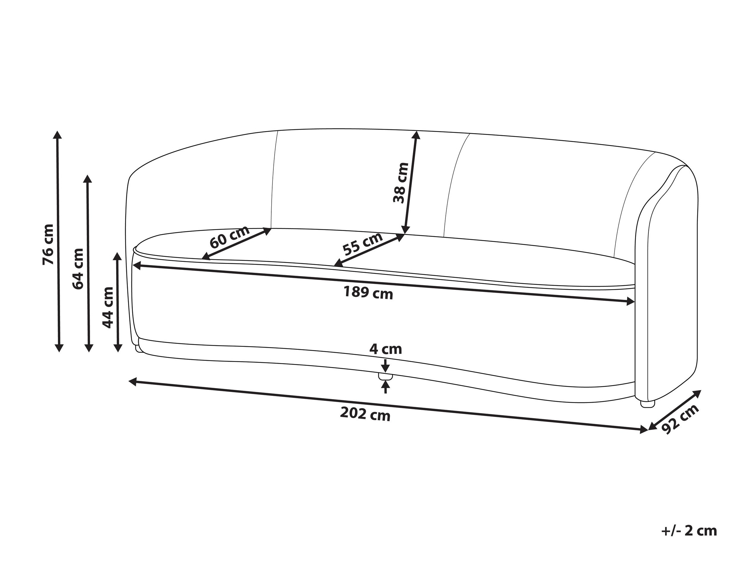 Kauč Berwyn 2752 (Smeđa)