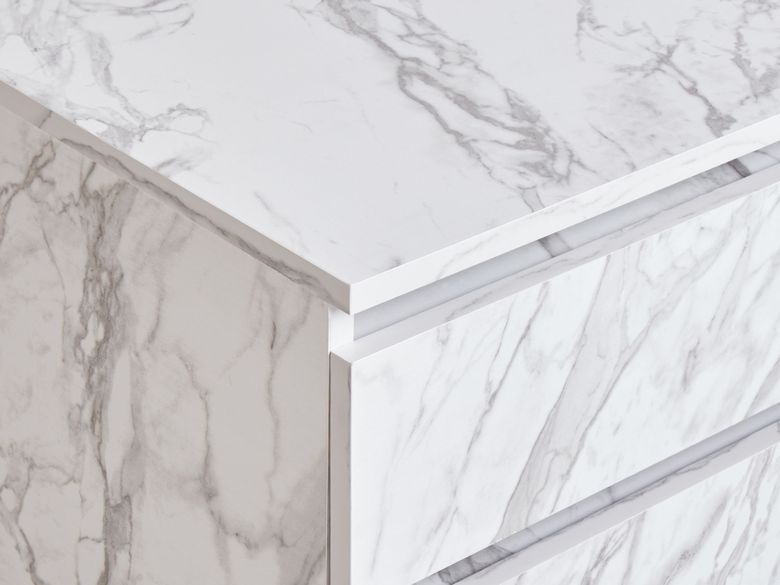 Samostojeći kupaonski ormarić Berwyn 2755 (Bijeli mramor)