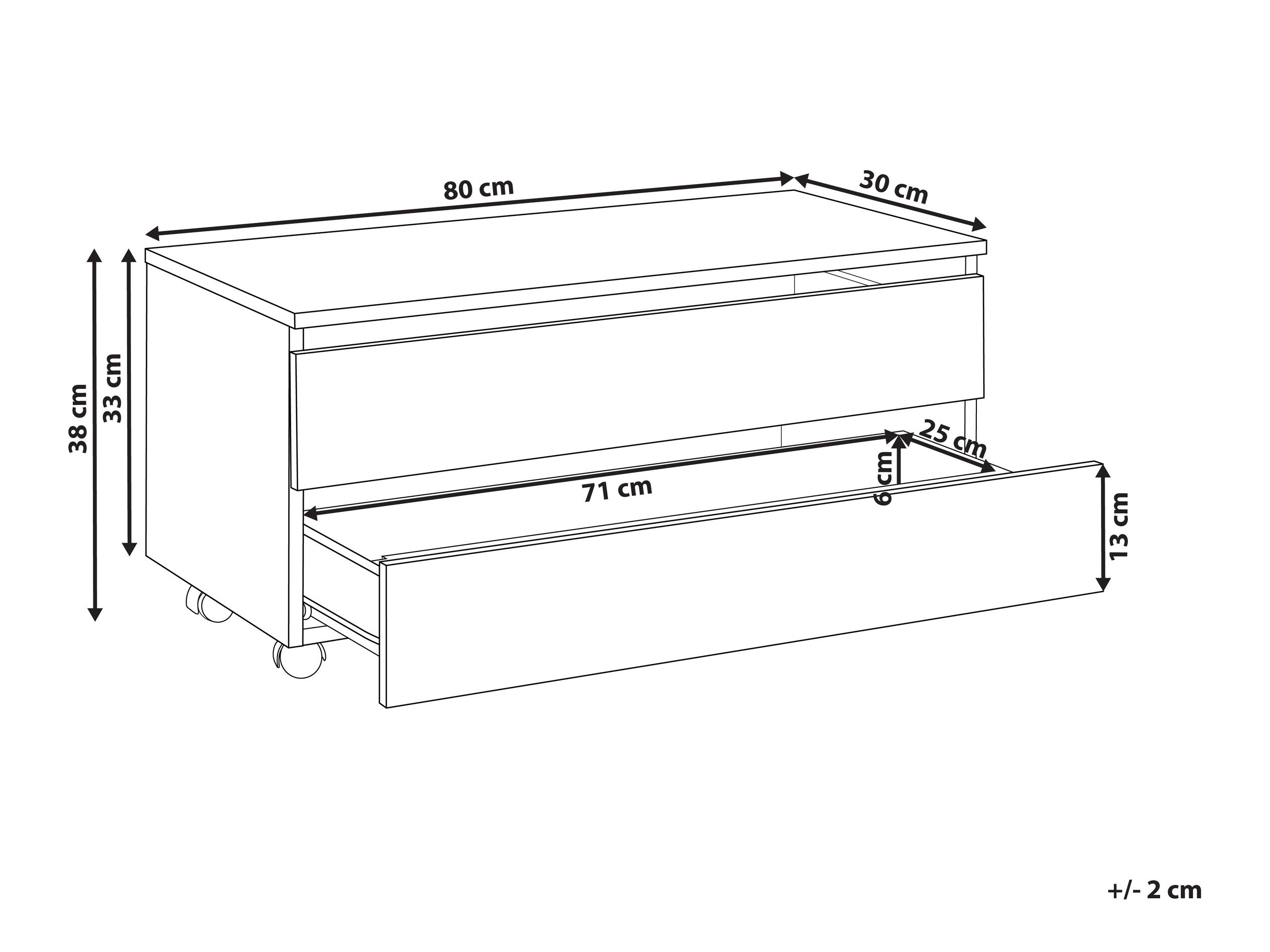 Samostojeći kupaonski ormarić Berwyn 2755 (Bijeli mramor)