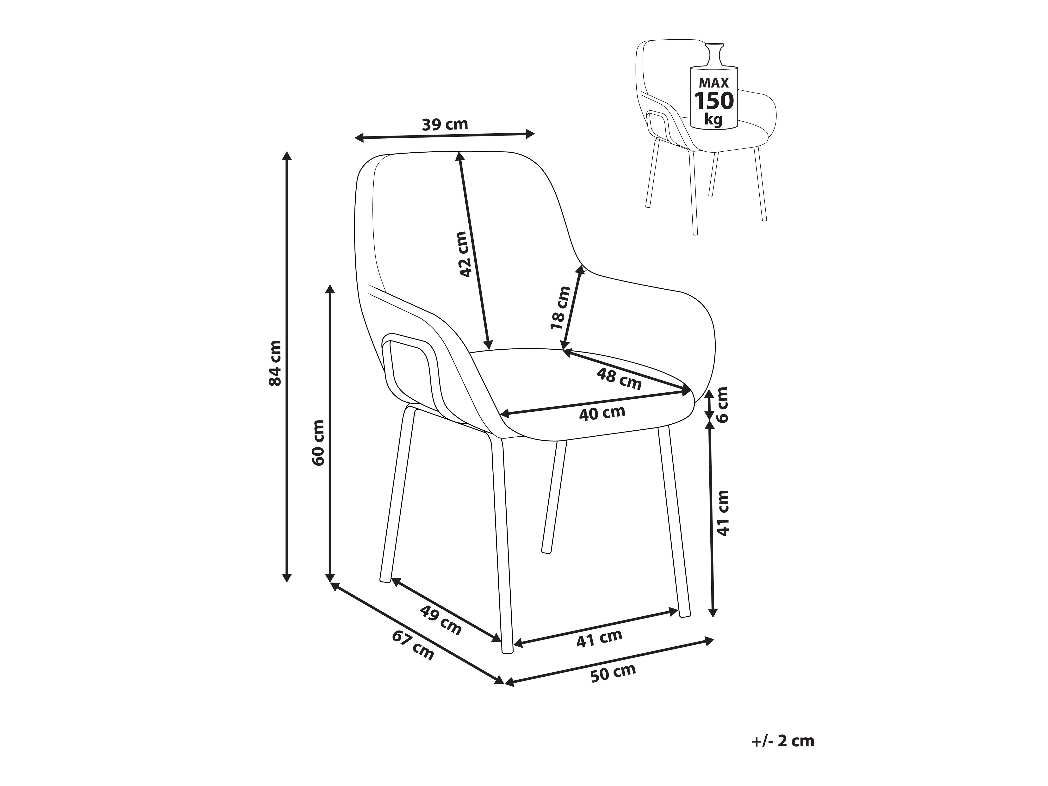 Stolica Berwyn 2754 (Bijela)