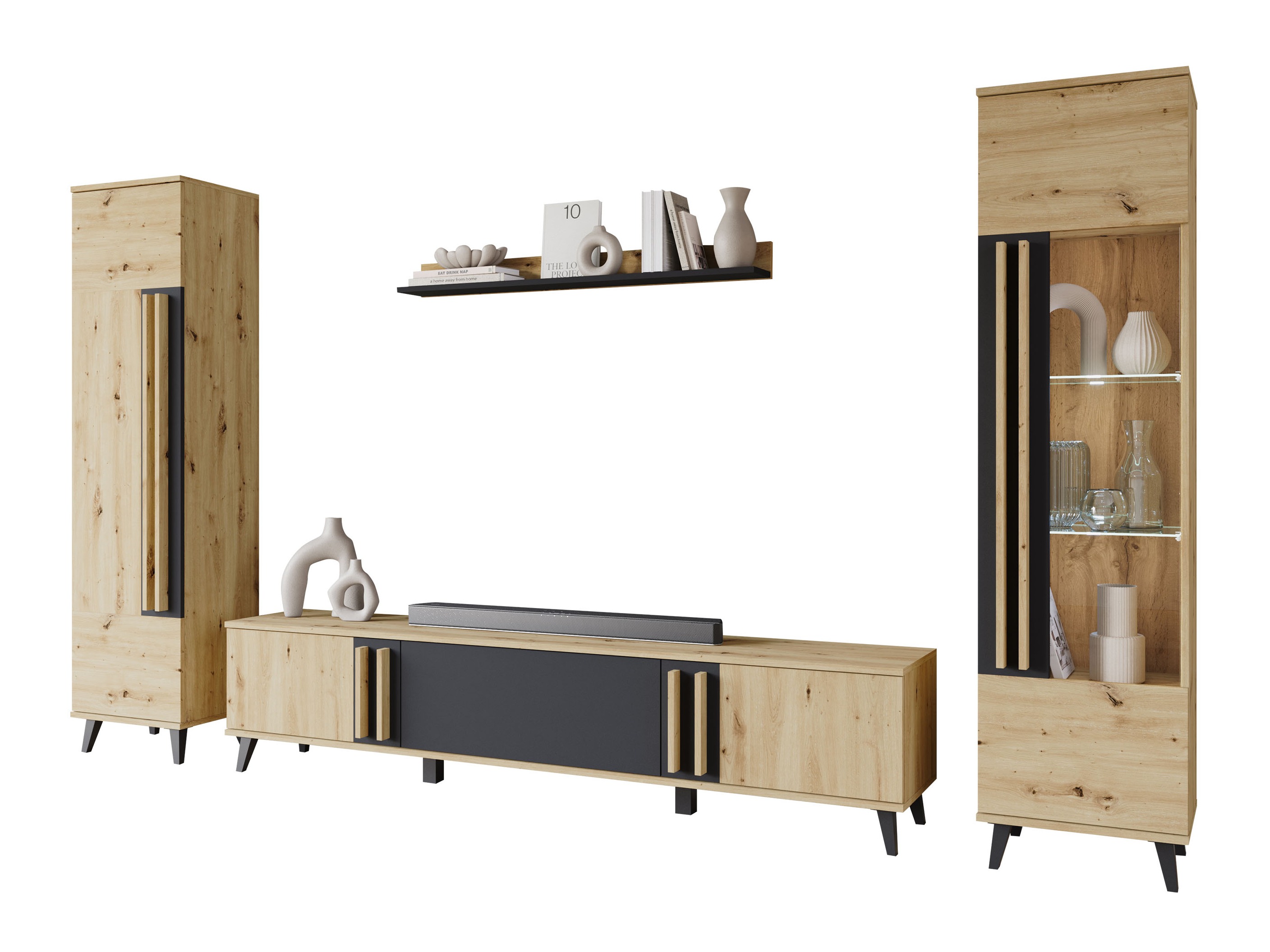 Dnevni boravak Temora 103 (Artisan hrast + Grafit)