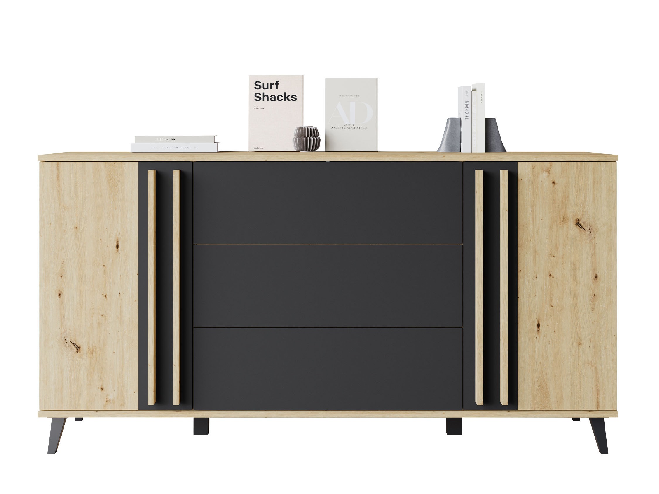 Komoda Facetor (Hrast Artisan + Grafit)