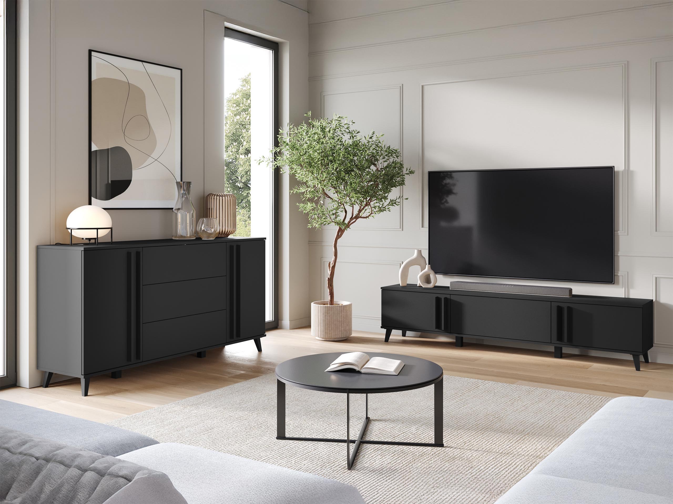 Set za dnevni boravak Facetor III (Grafit)