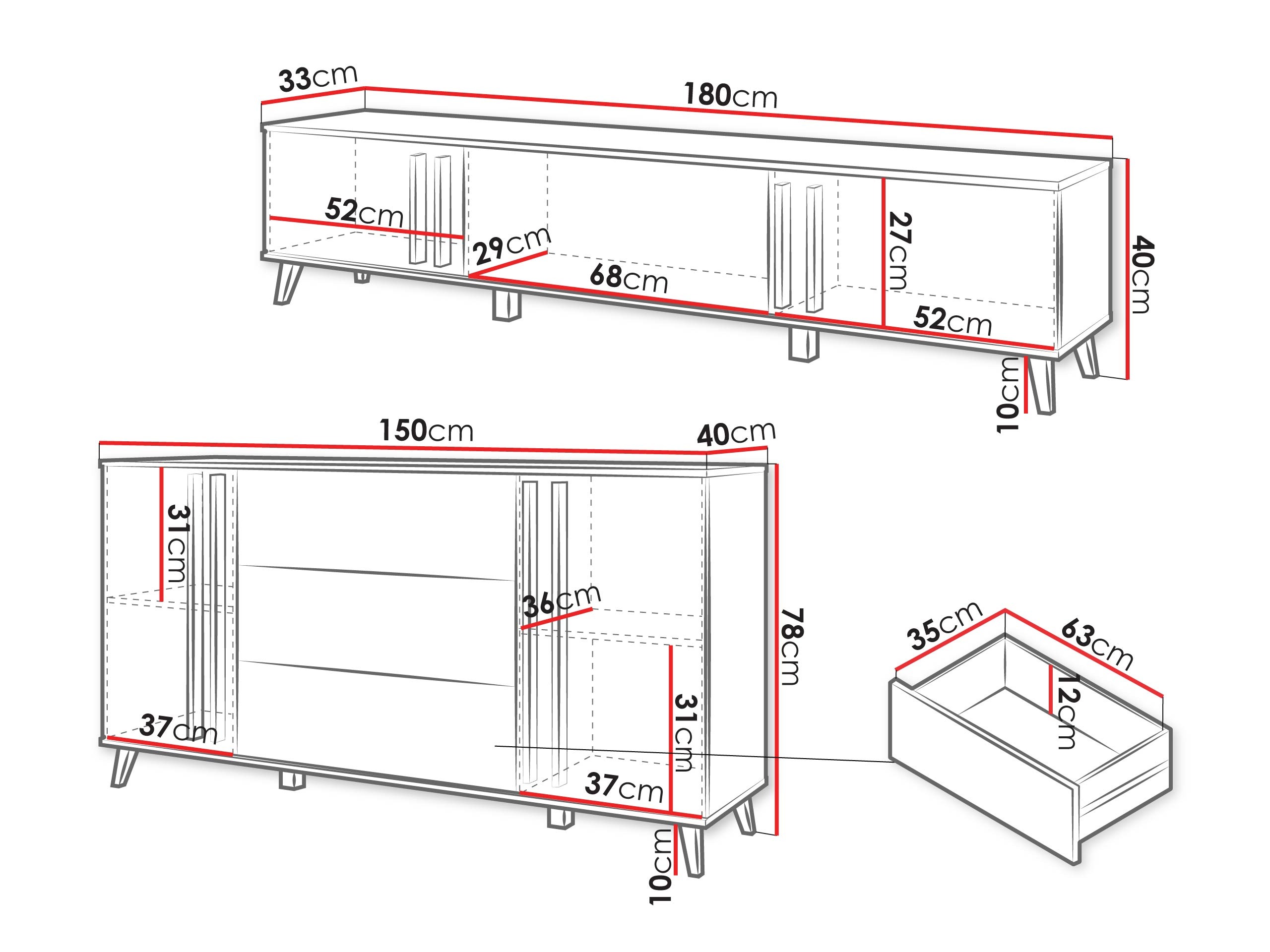 Set za dnevni boravak Temora 104 (Grafit)