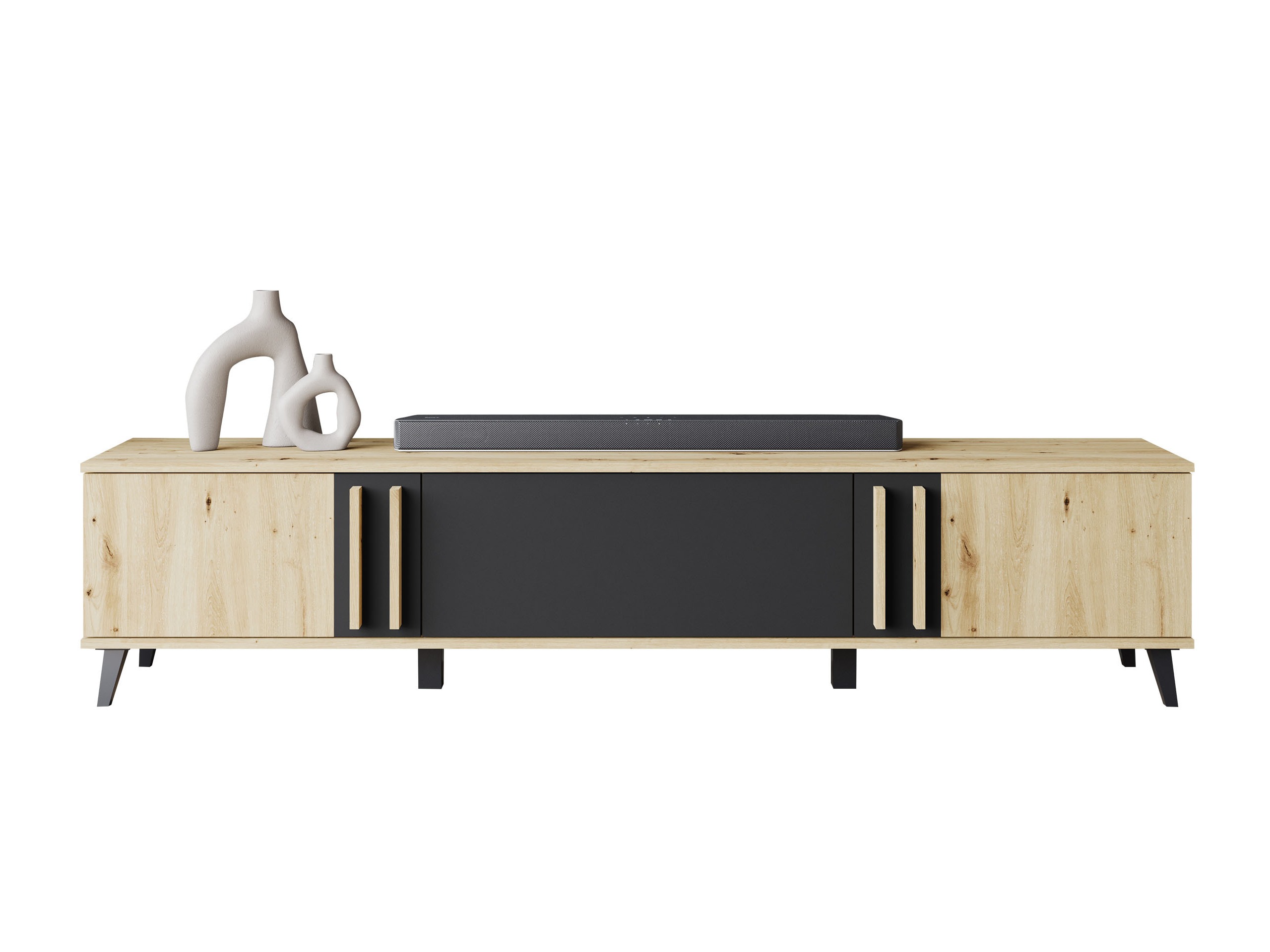 TV stol Facetor (Hrast Artisan + Grafit)