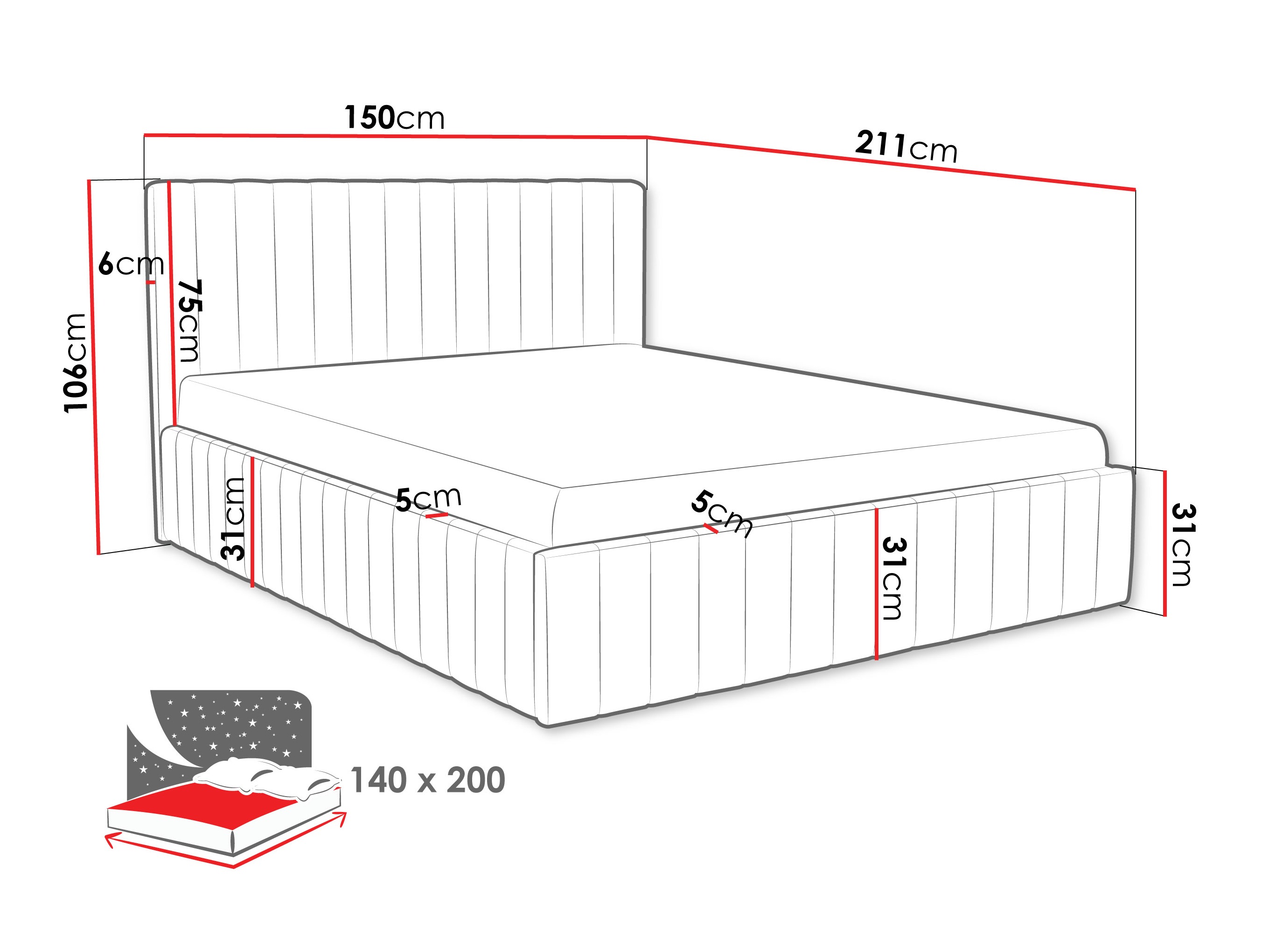Krevet Iris (Fresh 1)