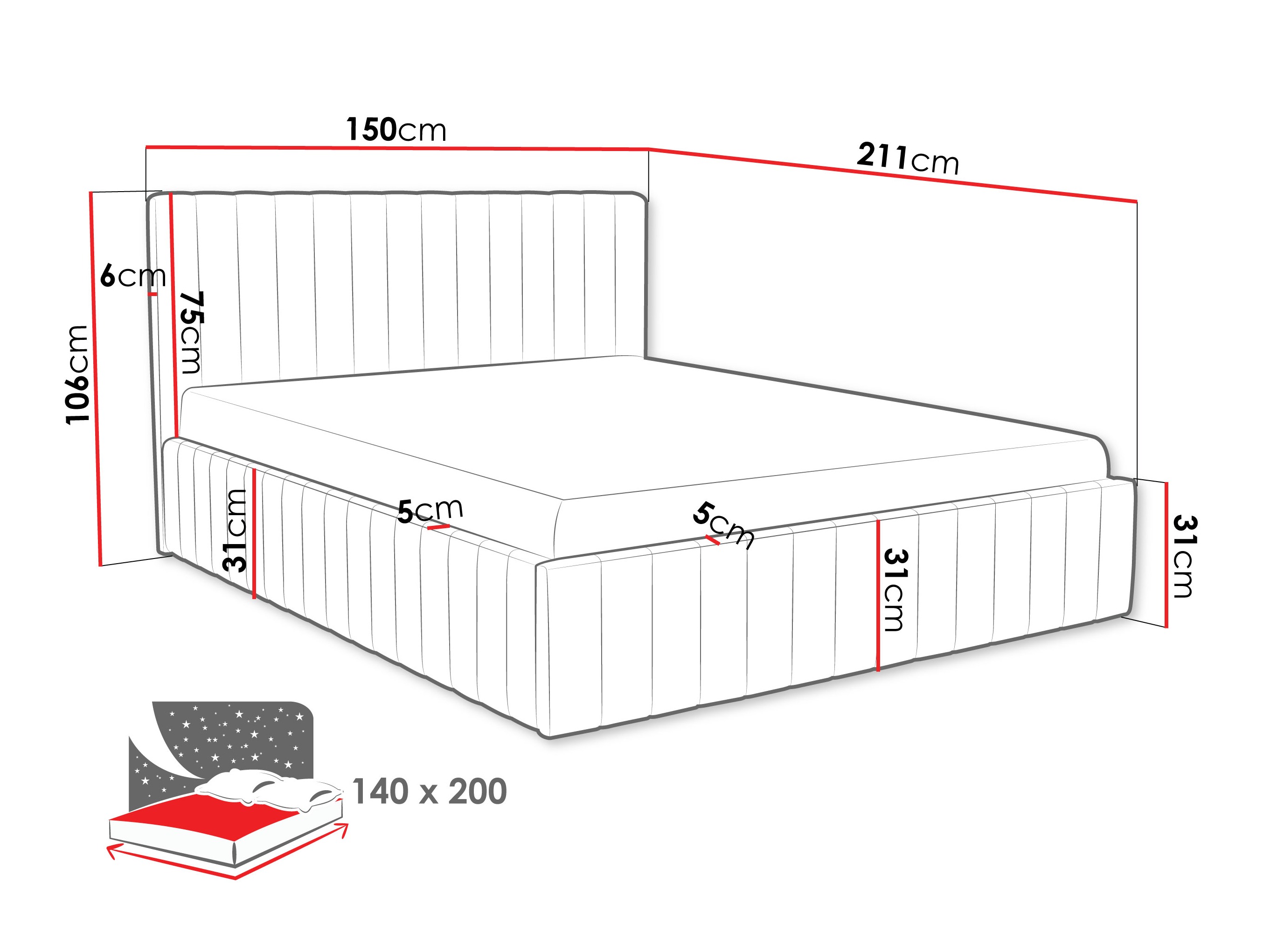 Krevet Iris (Fresh 4)