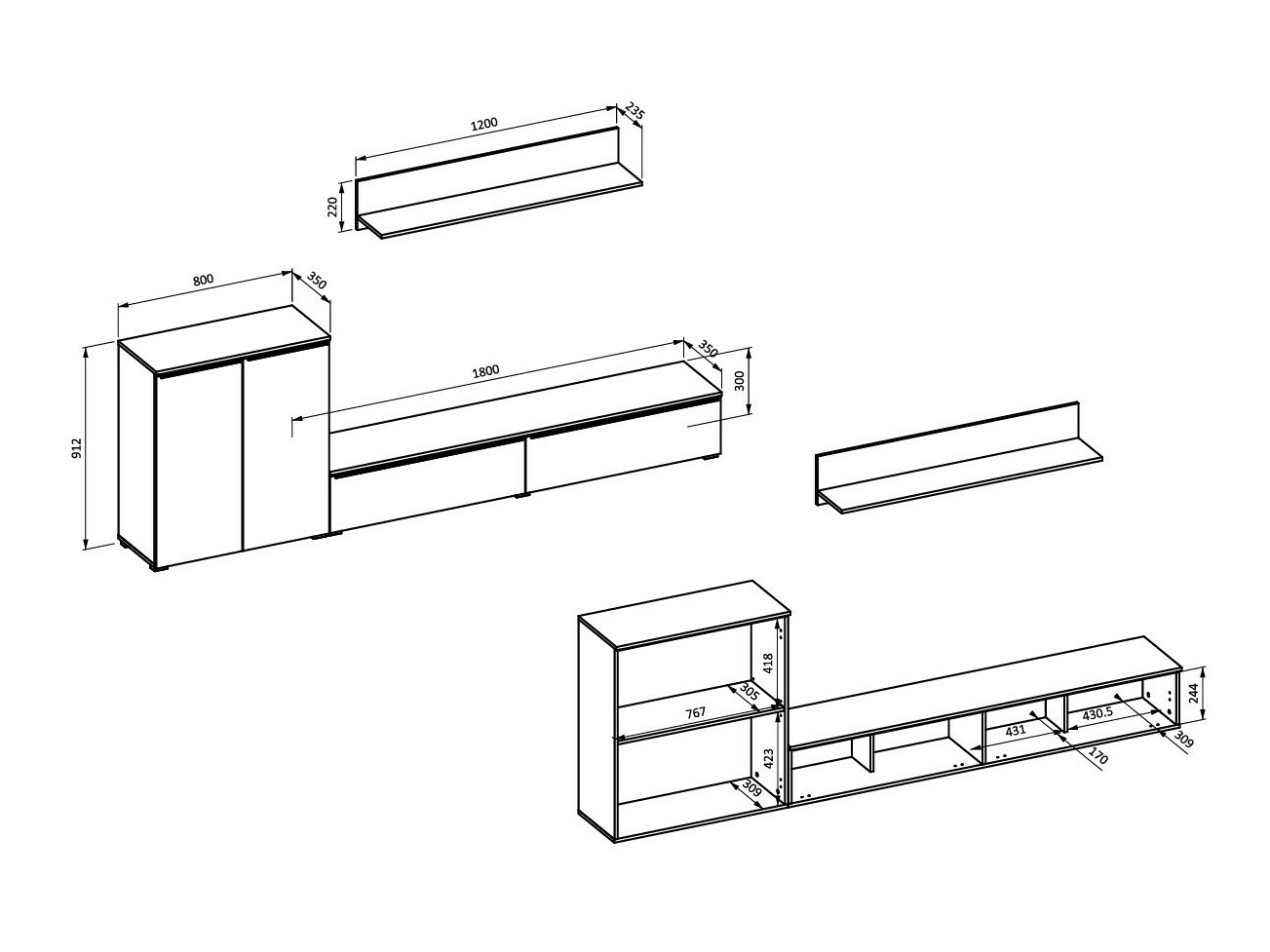 Set za dnevni boravak Austin 365 (Congo)