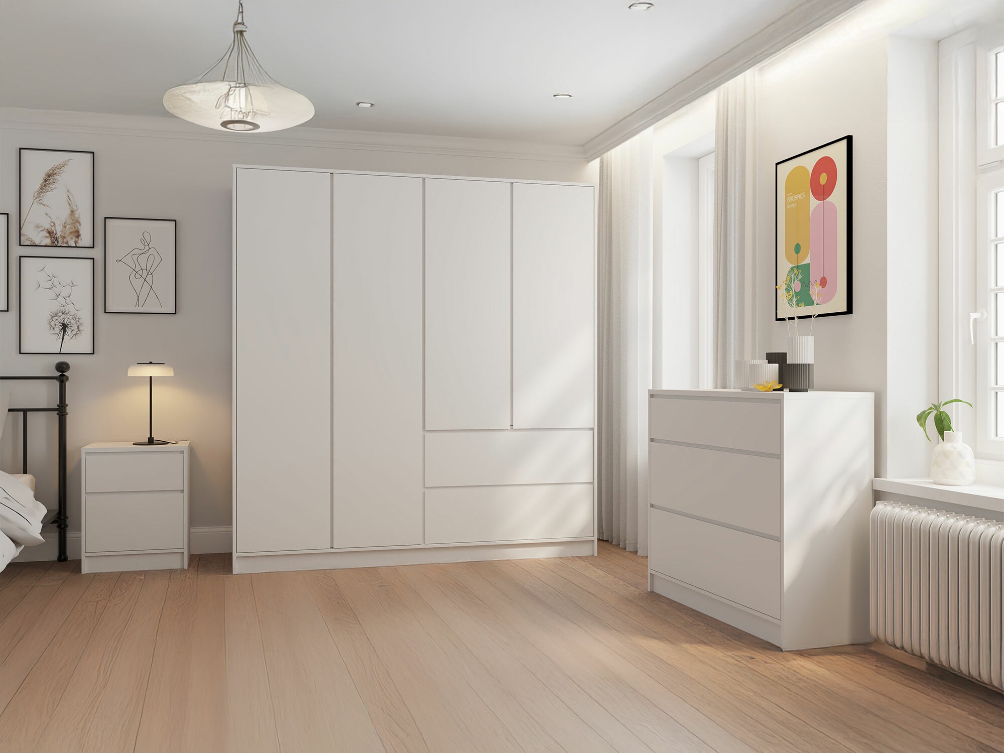 Komoda Mervese 102 (Bijela)