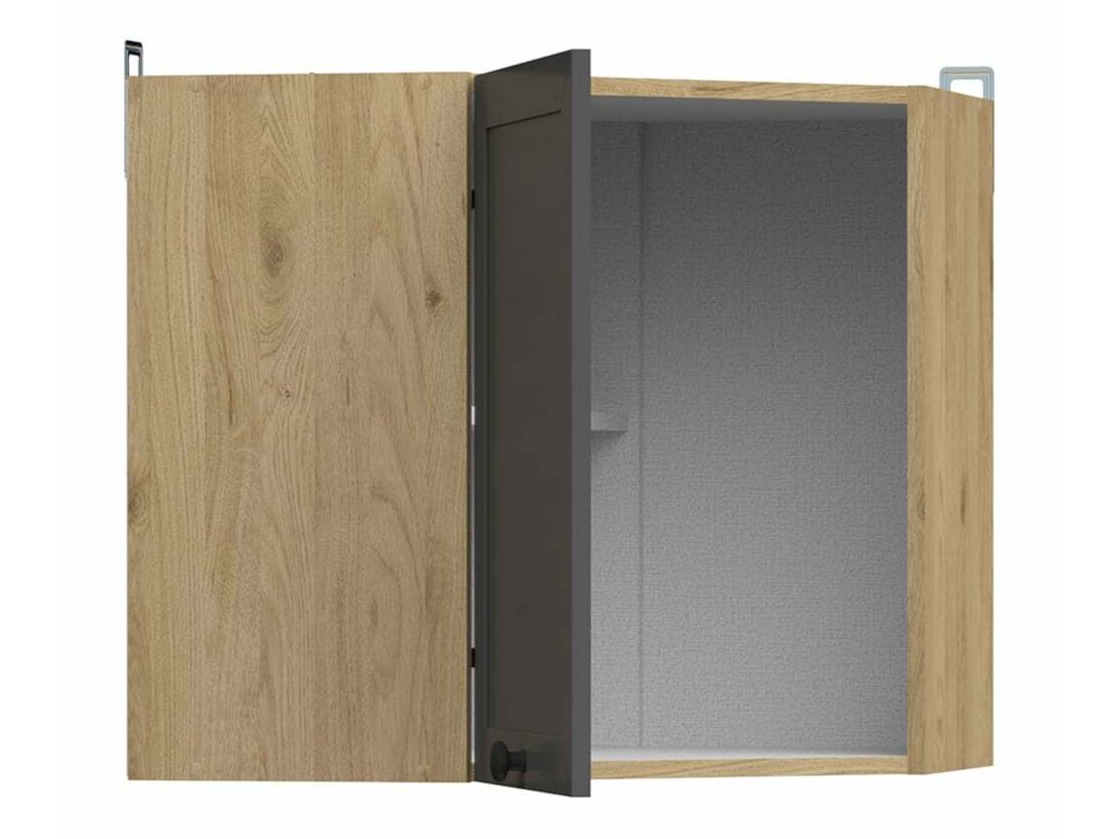 Modularan zidni kutni ormarić Classic Grey Oak 104
