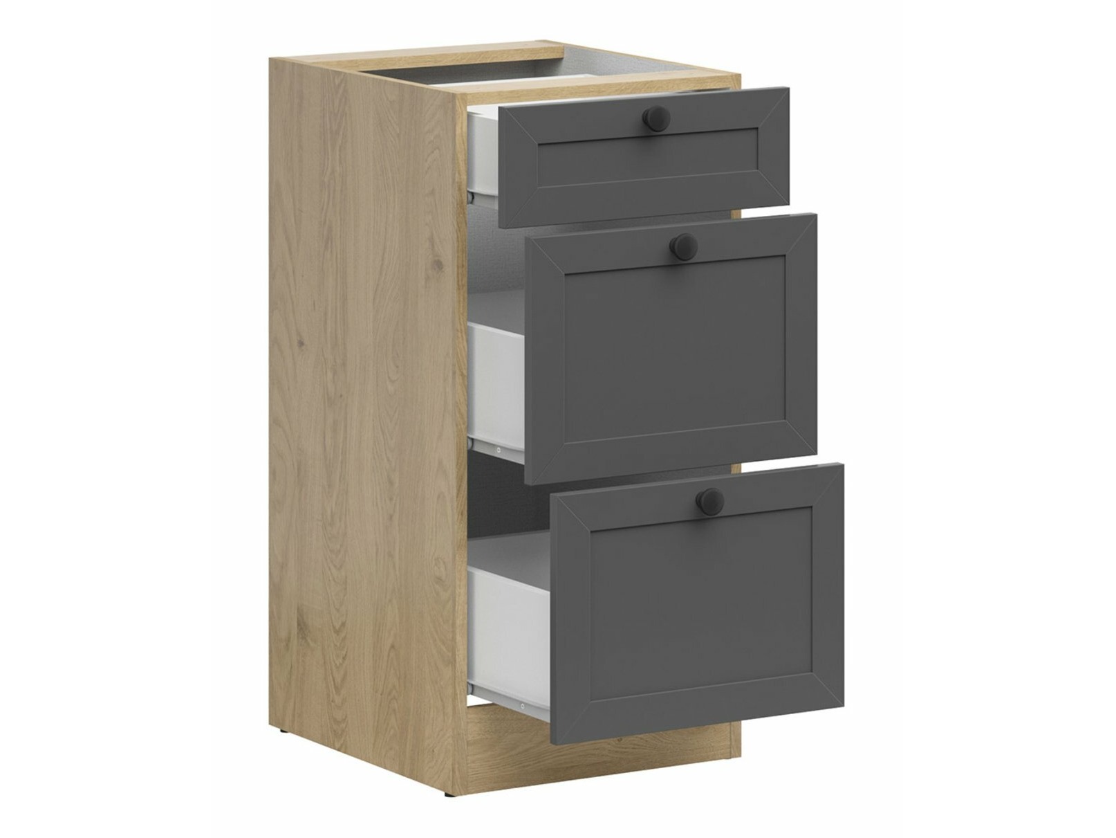 Modularni ormarić s ladicama Classic Grey Oak 107