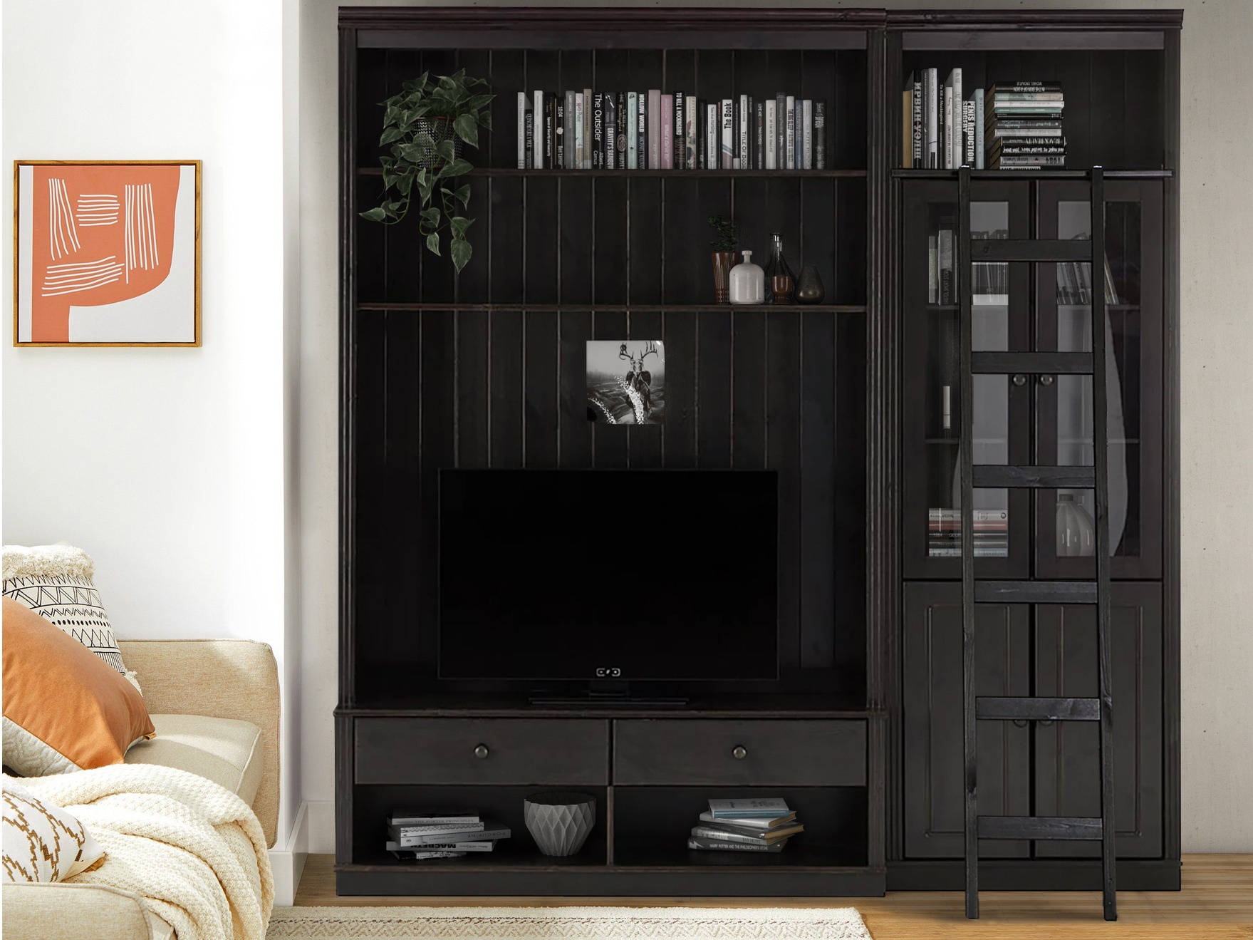 Set za dnevni boravak Saltoro 125 (Tamno smeđa)