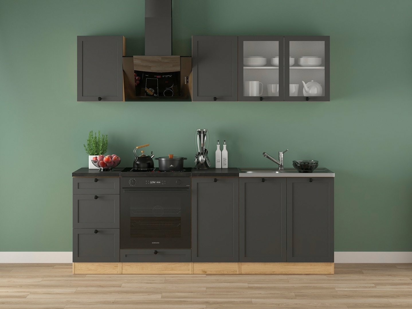 Modularan kuhinjski set Classic Grey Oak 117