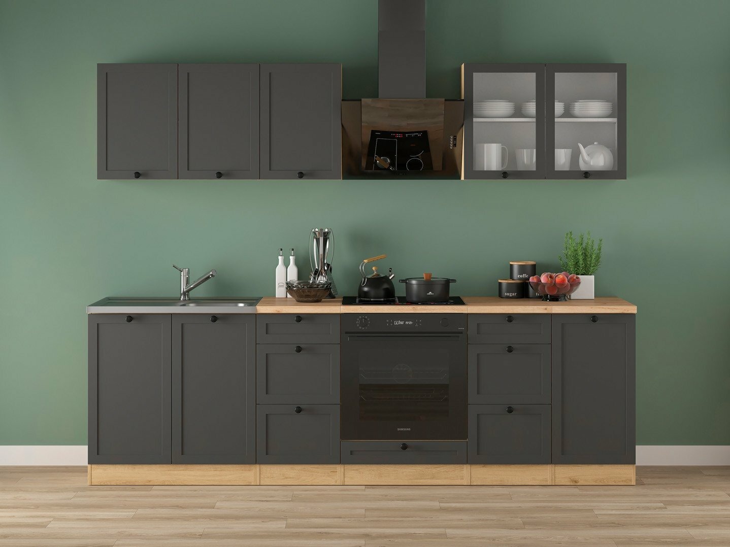 Modularan kuhinjski set Classic Grey Oak 118