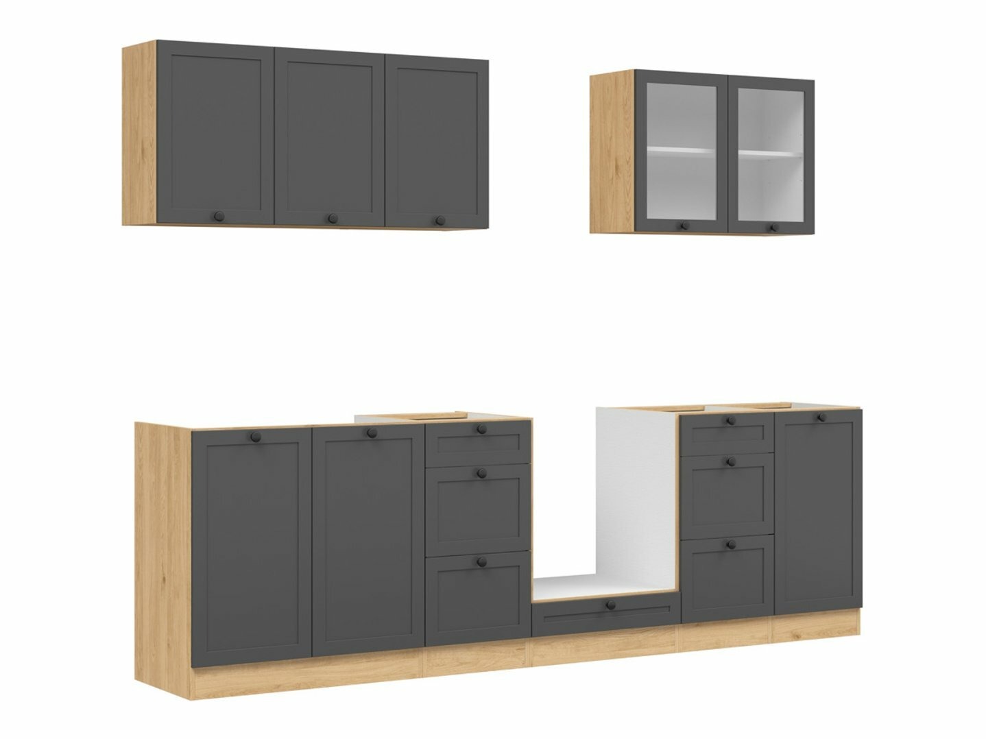 Modularan kuhinjski set Classic Grey Oak 118