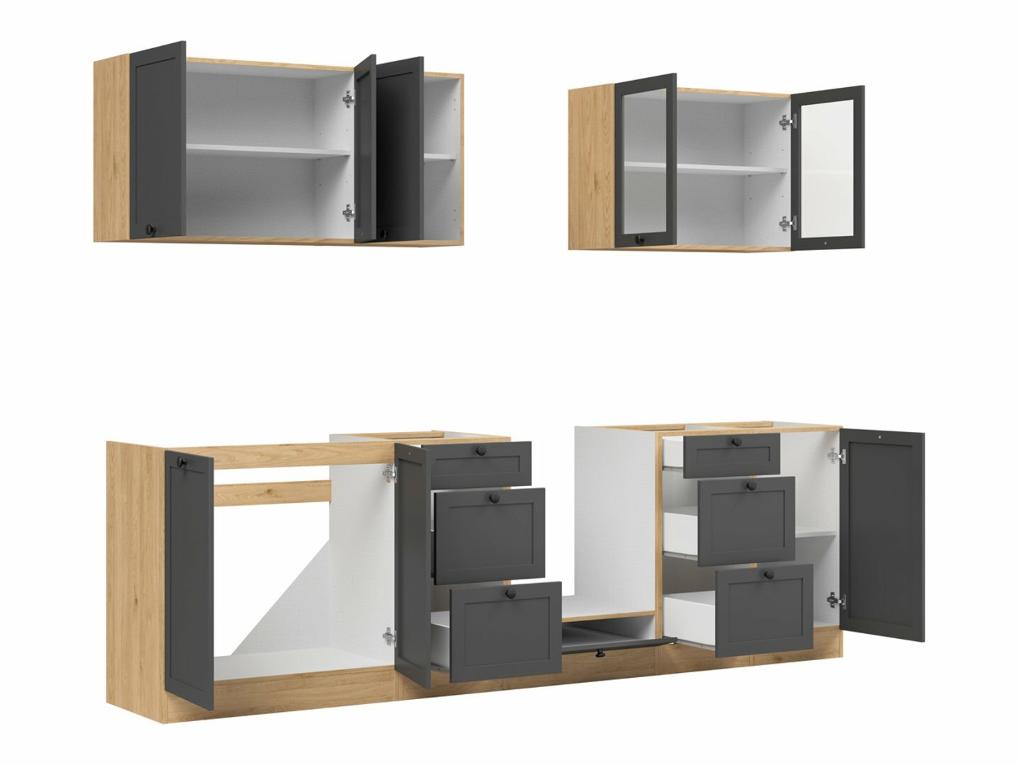 Modularan kuhinjski set Classic Grey Oak 118