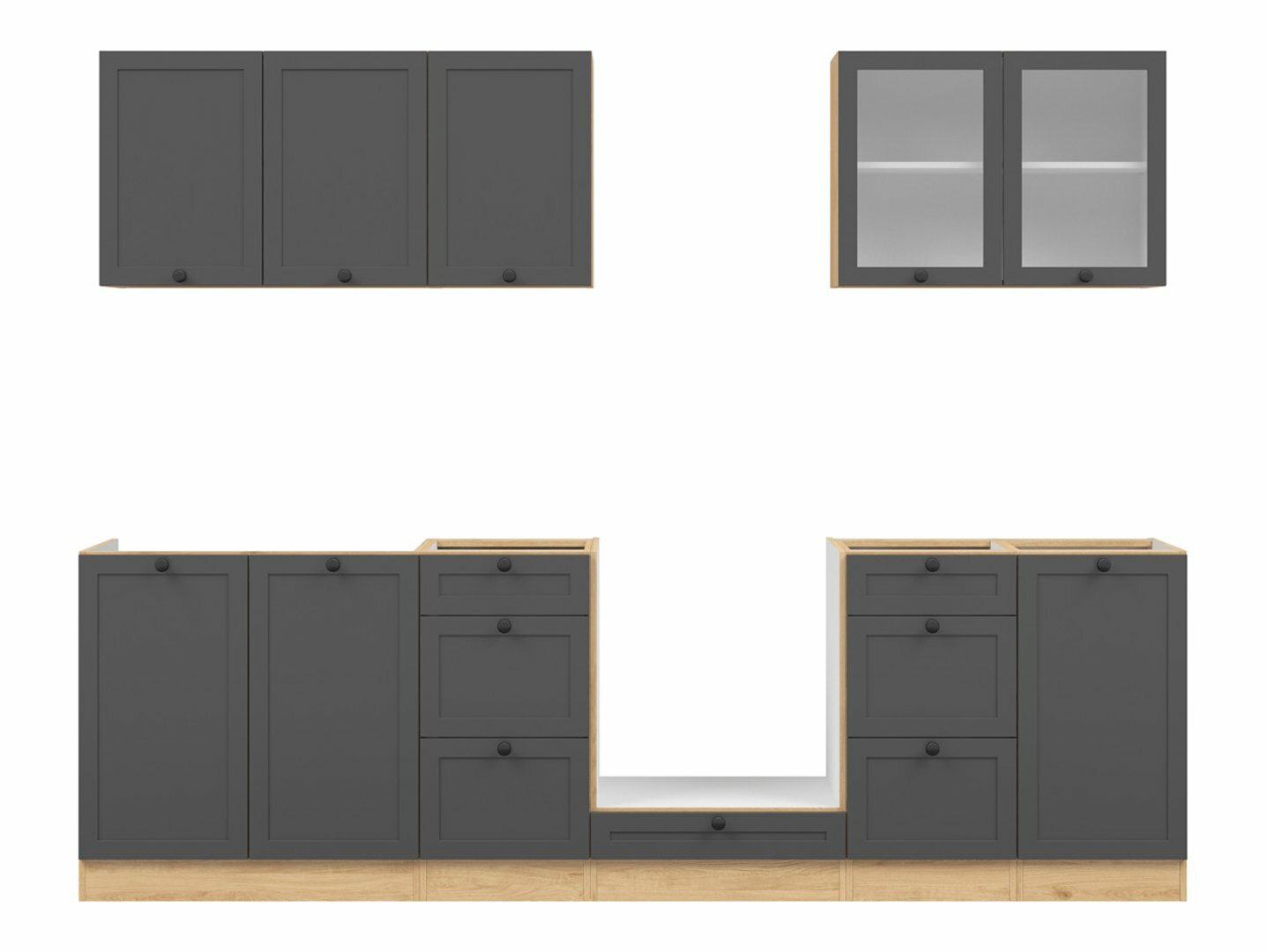 Modularan kuhinjski set Classic Grey Oak 118