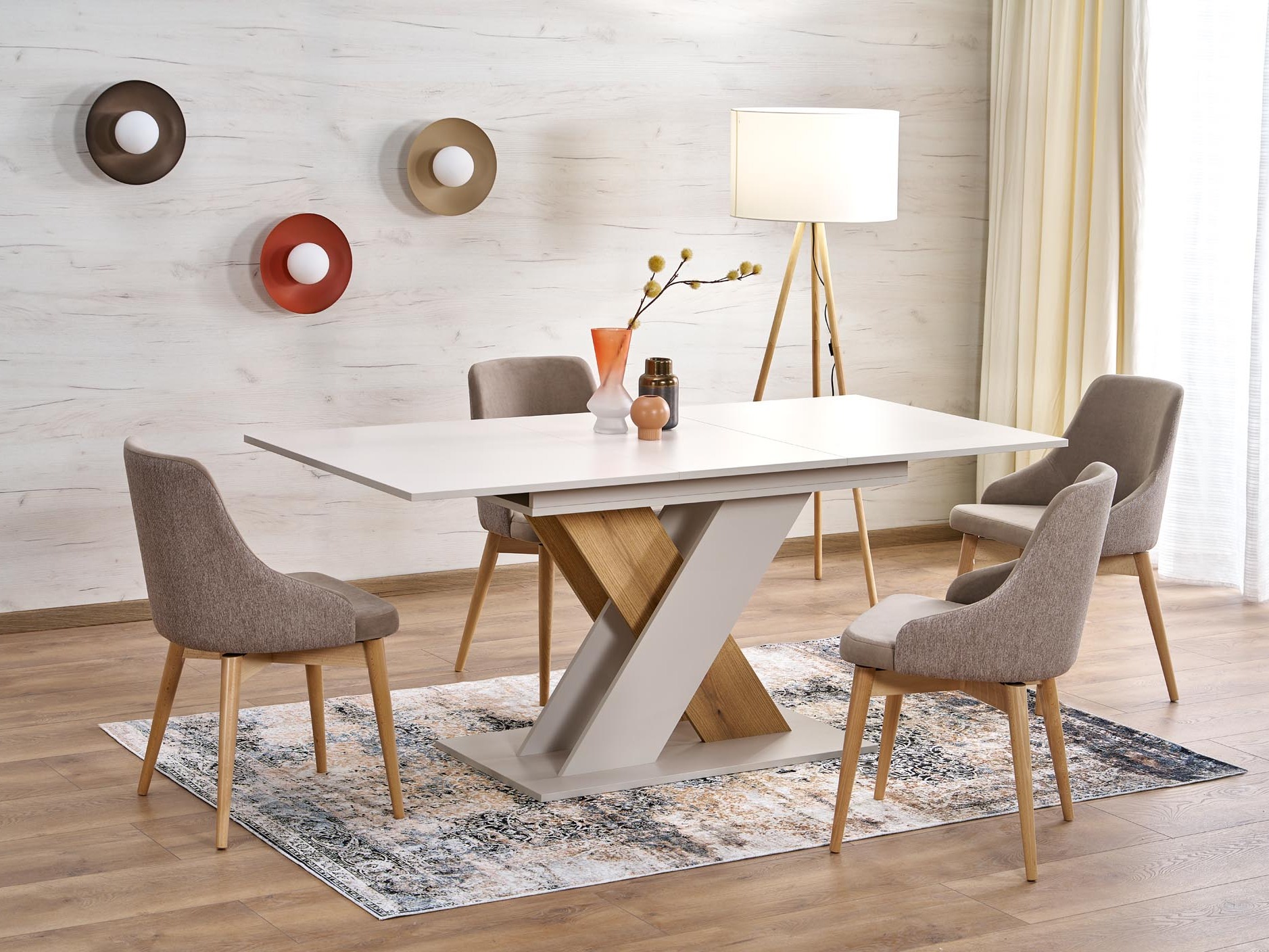 Stol Houston 1724 (Krem hrast + Kašmir)