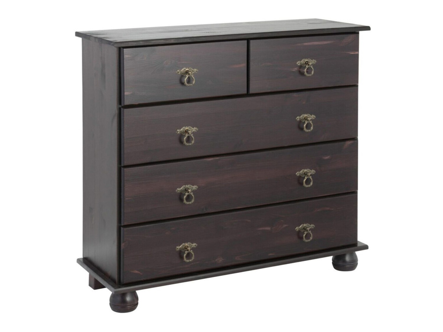 Komoda Nolcore 102 (Tamno smeđa)