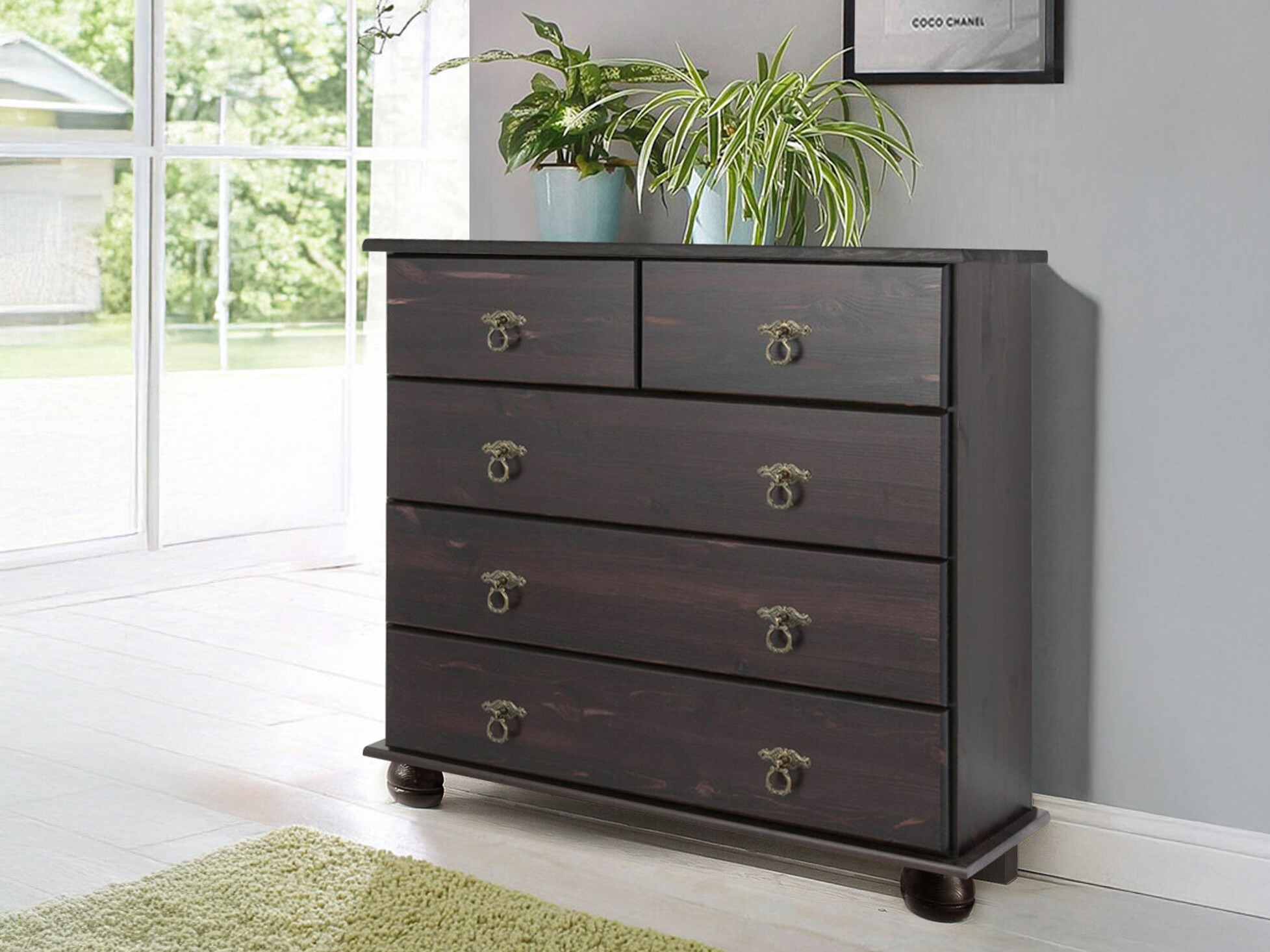 Komoda Nolcore 102 (Tamno smeđa)