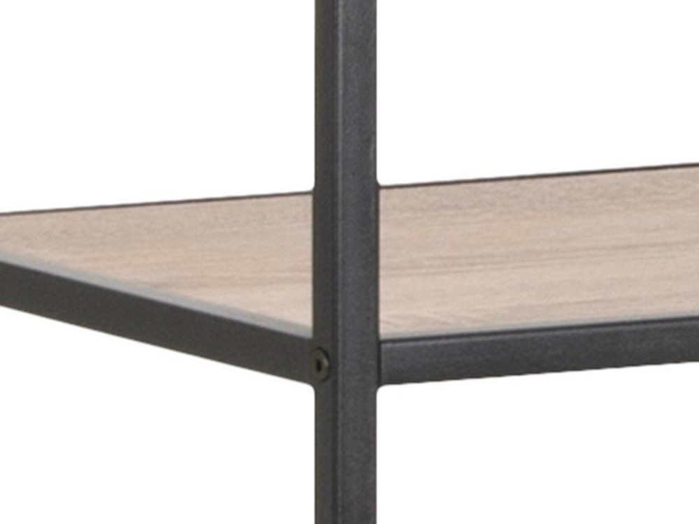 Polica Norsica Sevferi 104 (Sonoma hrast + Crna)