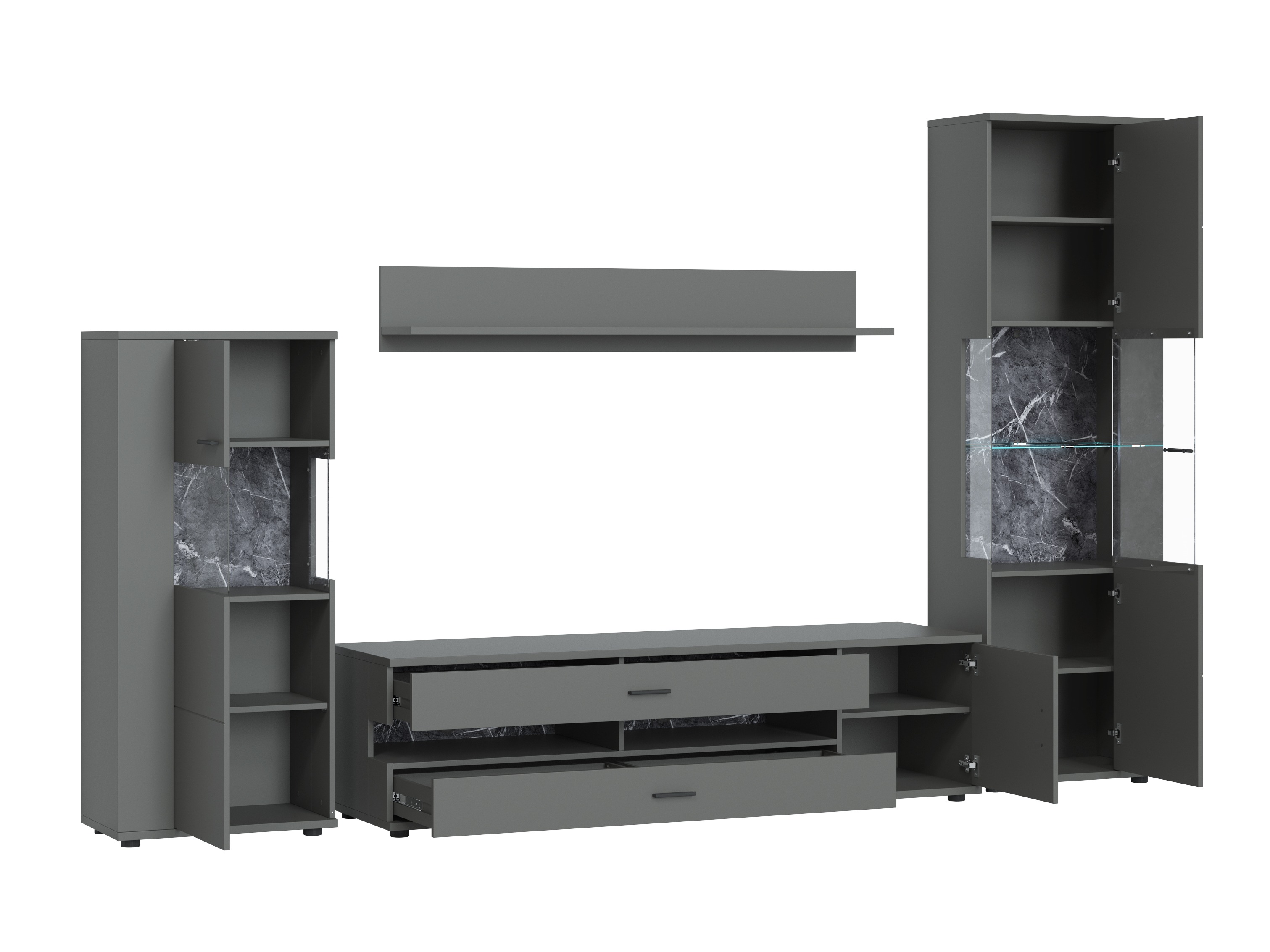 Set za dnevni boravak Ontario 161 (Grafit)