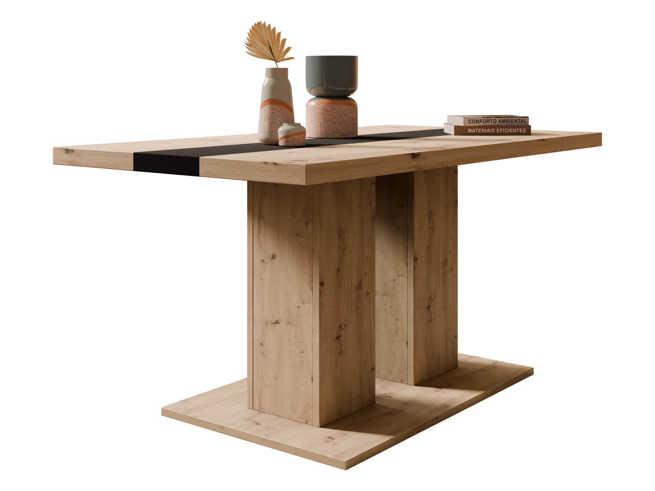 Stolić za kavu Tucson 147 (Hrast Artisan + Crna)