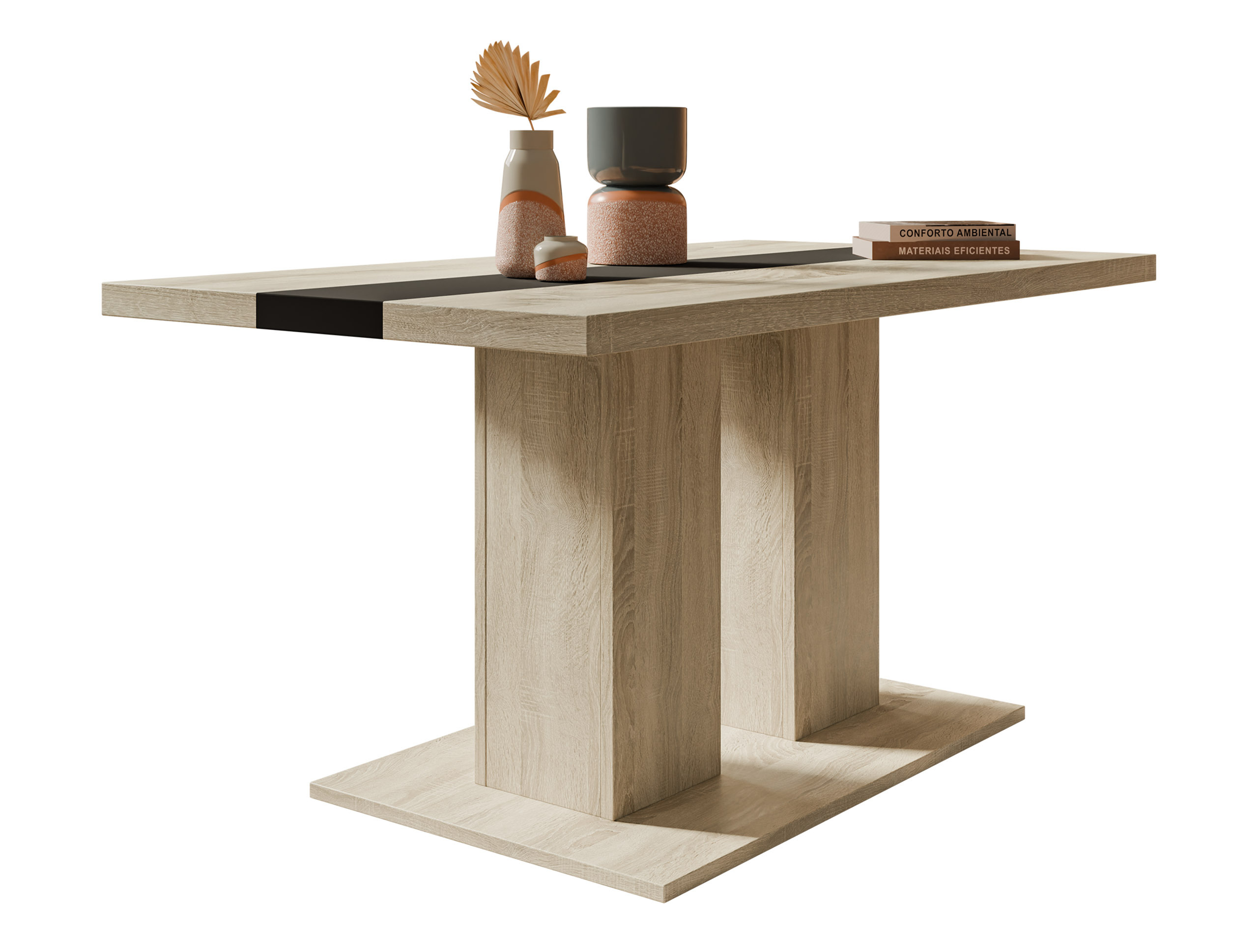 Stolić za kavu Tucson 147 (Sonoma hrast + Crna)