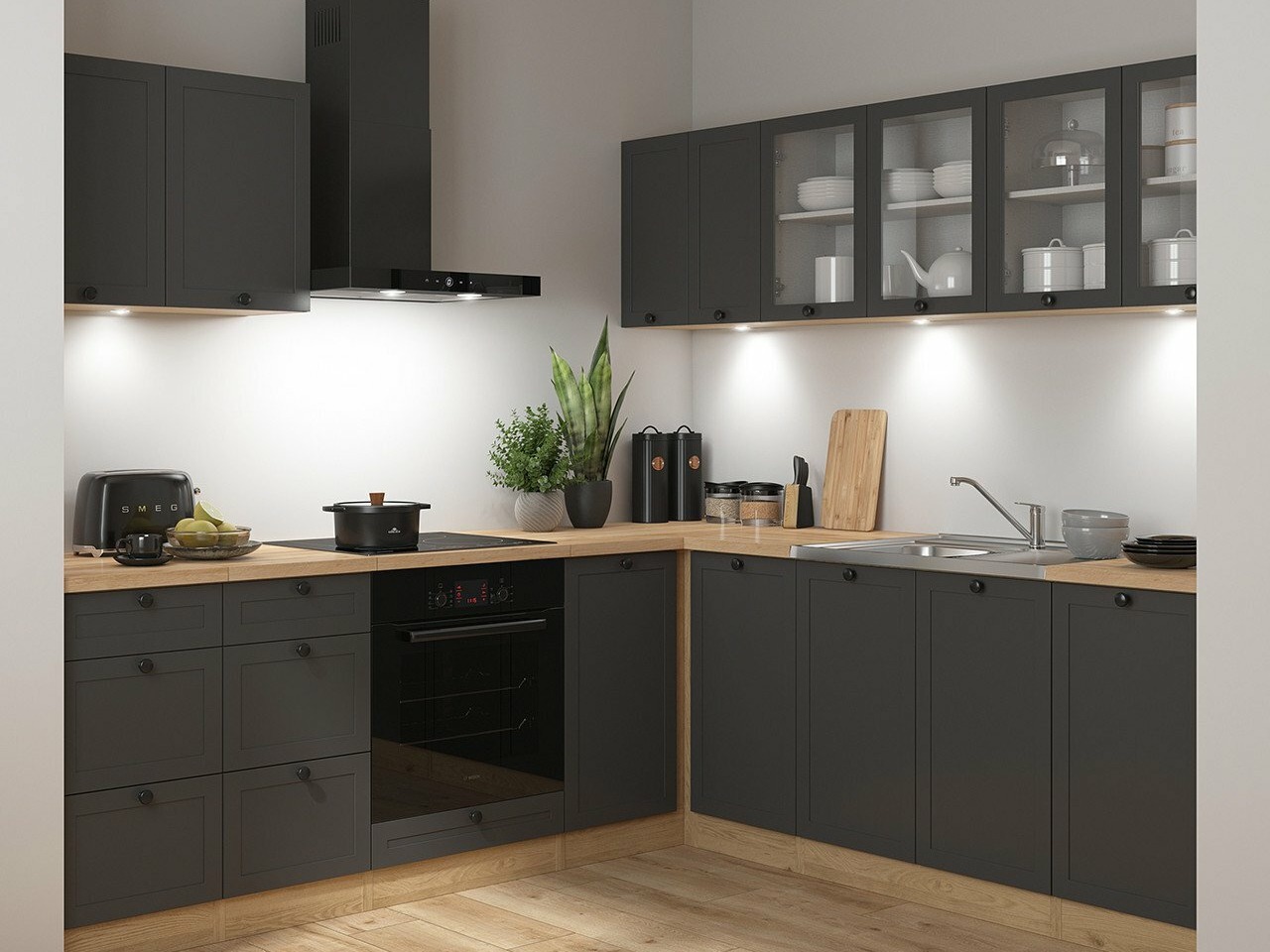 Modularan kuhinjski set Classic Grey Oak 121